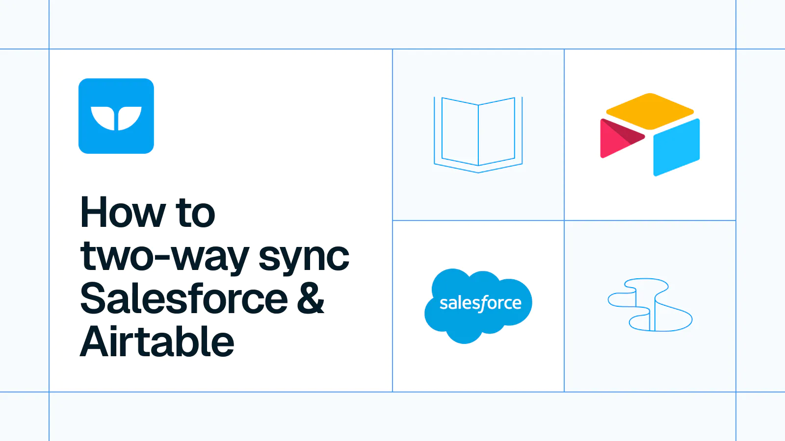 Title card reading 'How to two-way sync Salesforce & Airtable' with the Salesforce and Airtable logos