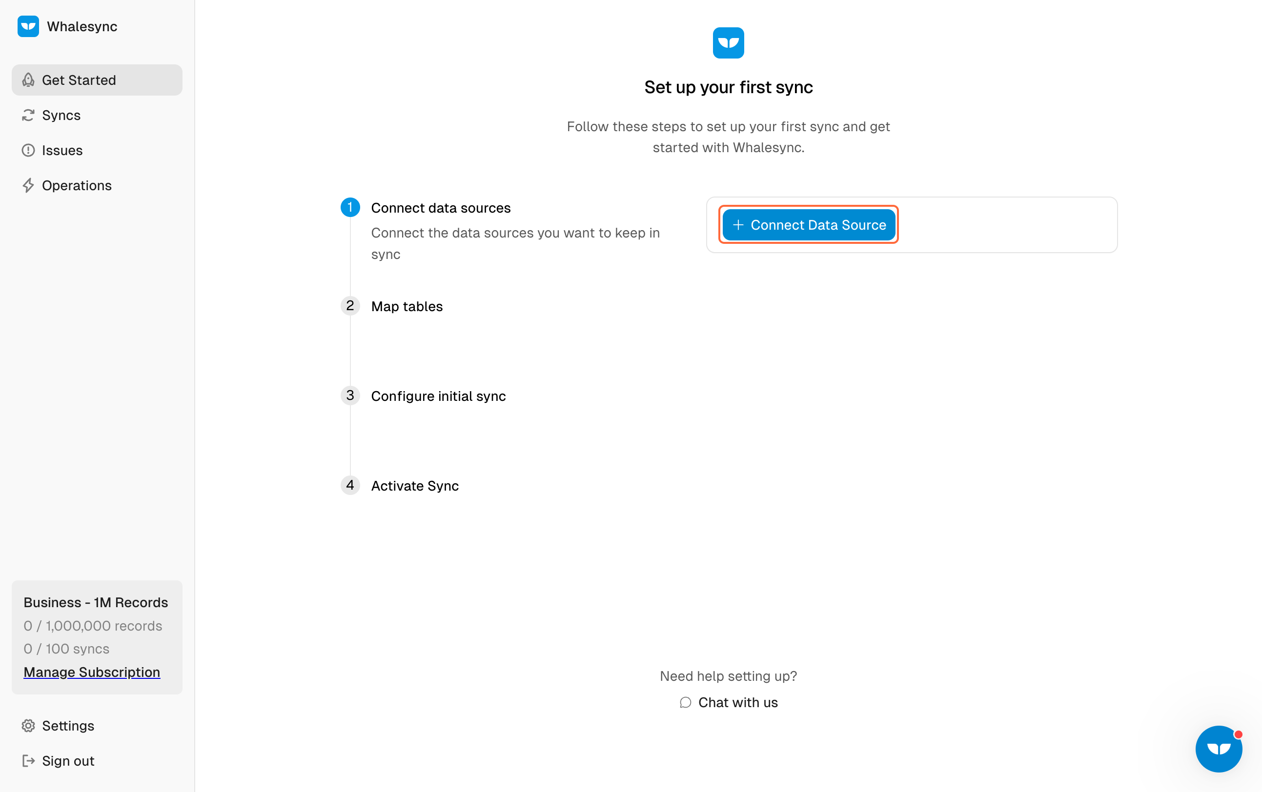 2. Connect your data sources