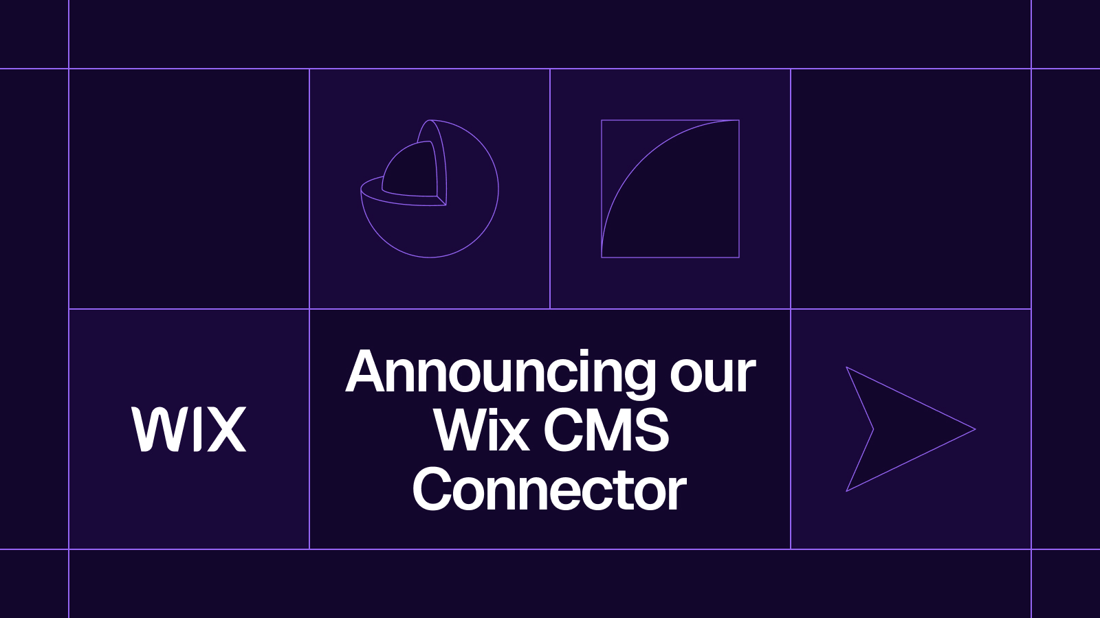 Title card reading 'Announcing our Wix CMS Connector'