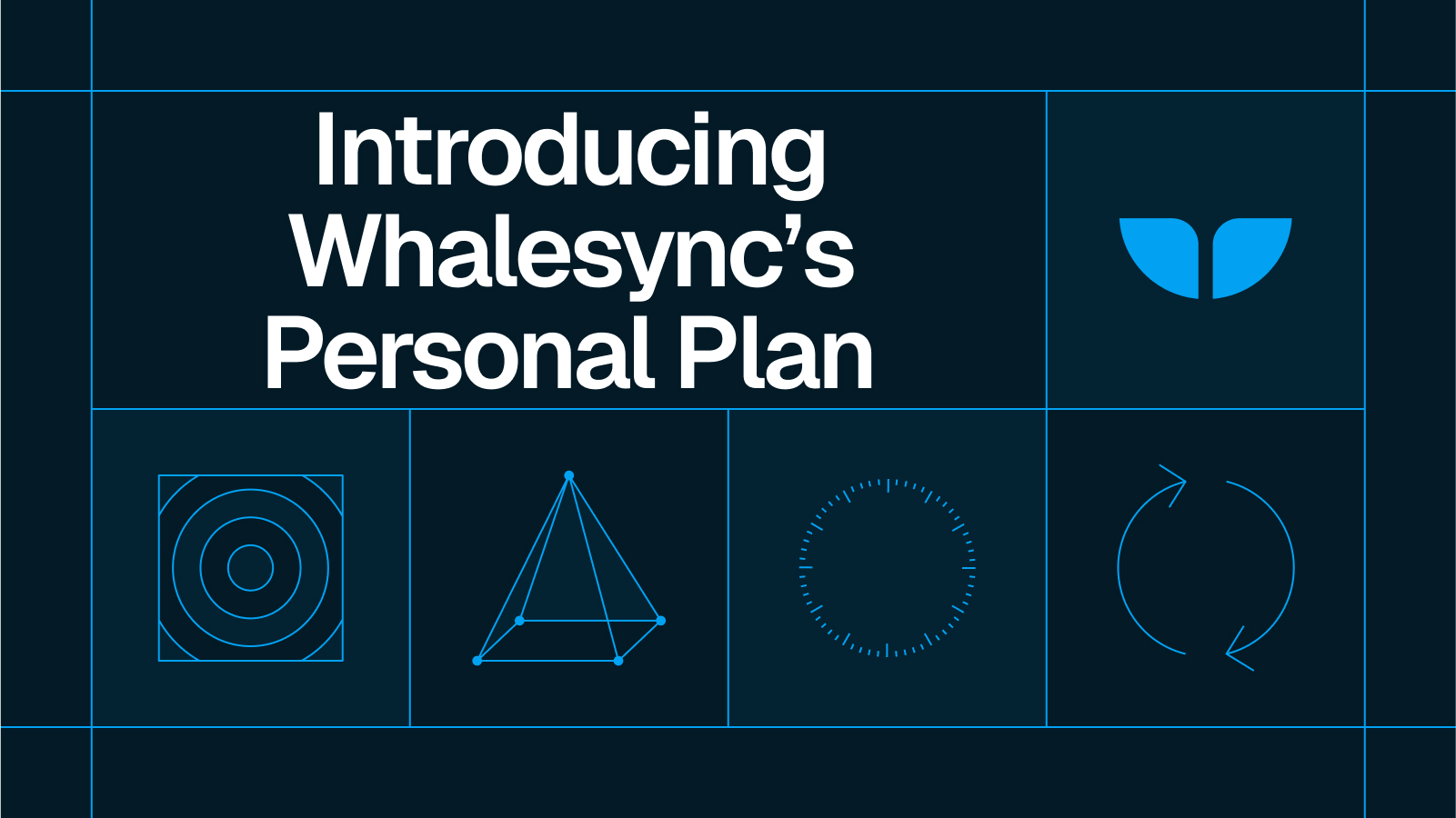 Title card reading 'Introducing Whalesync's Personal Plan' with the Whalesync logo