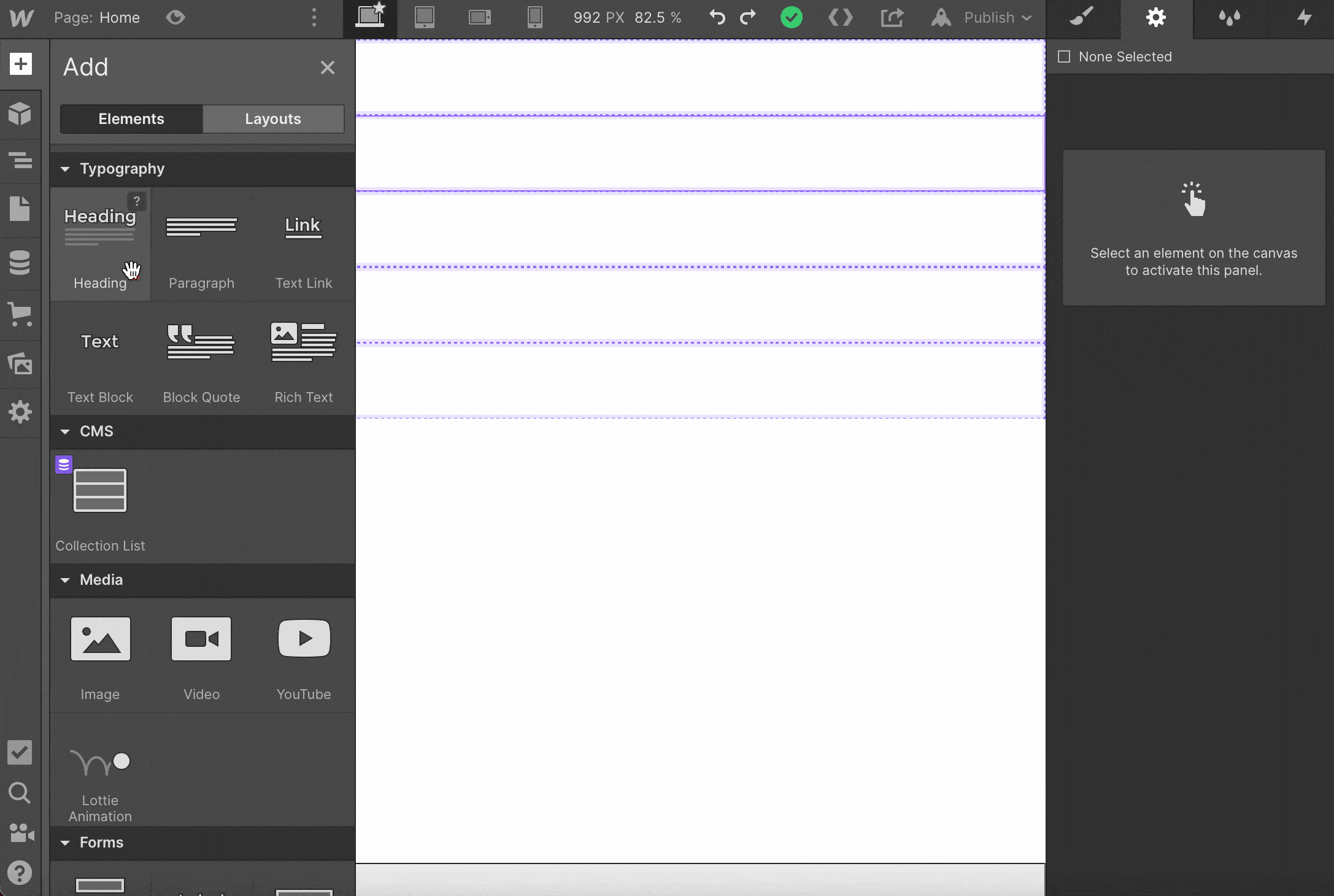 3. Populate page