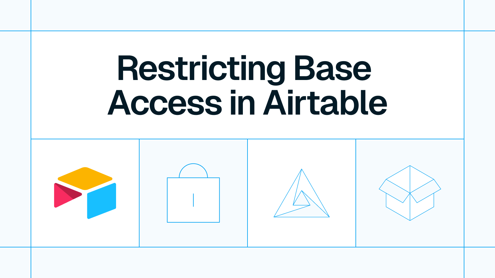 Title card reading 'Restricting Base Access in Airtable' with the Airtable logo