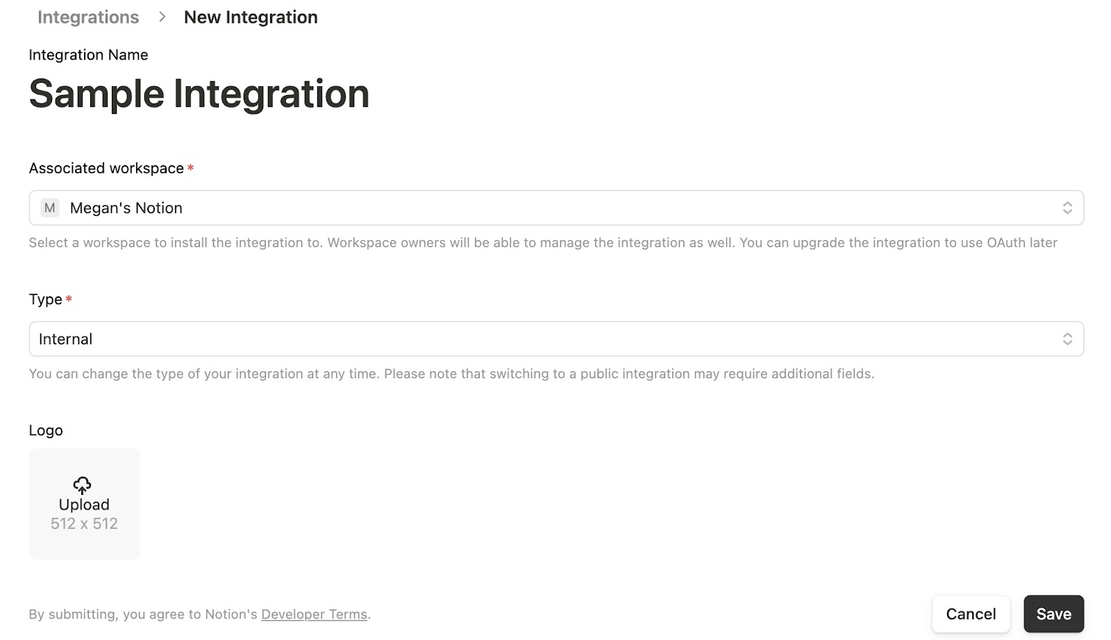 Step 1: Create a Notion integration