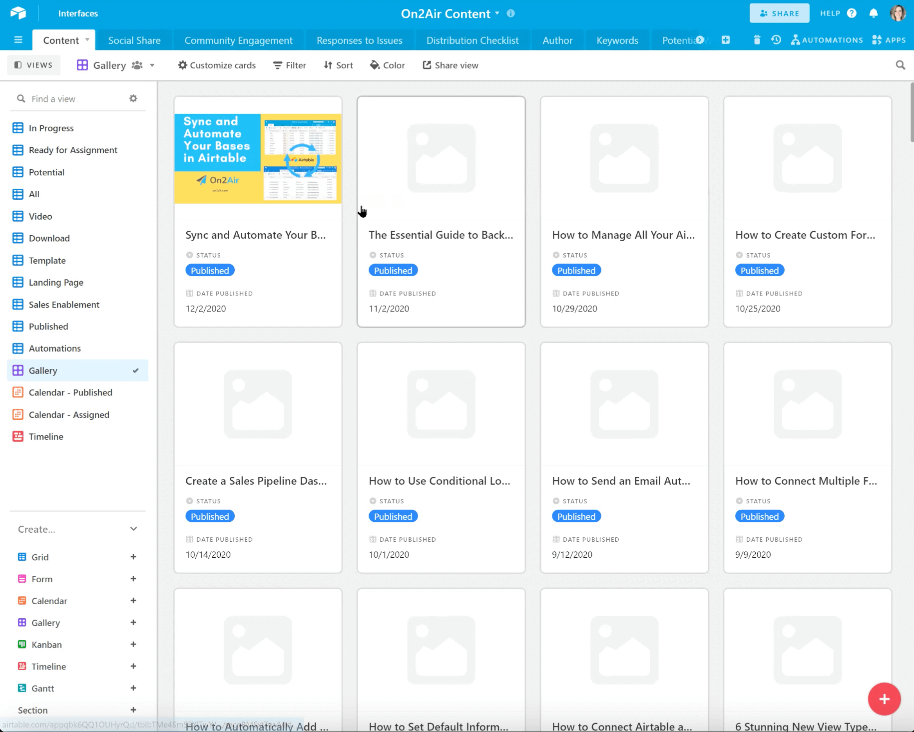 Assign an author as an Airtable field