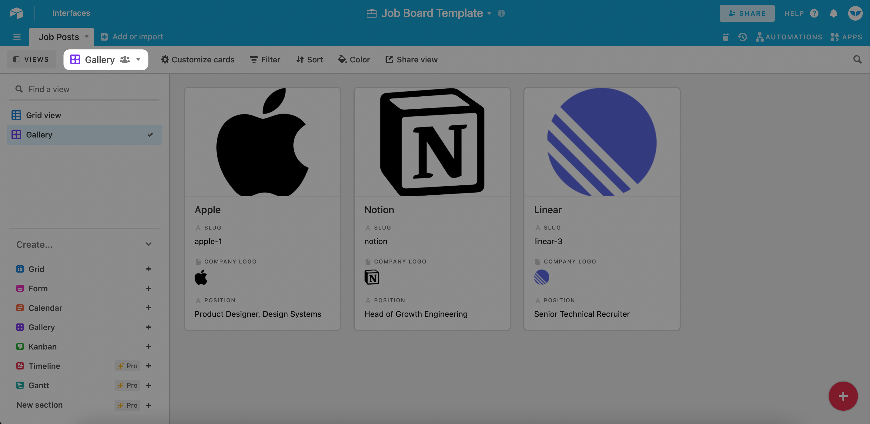 2. Click “Delete View”