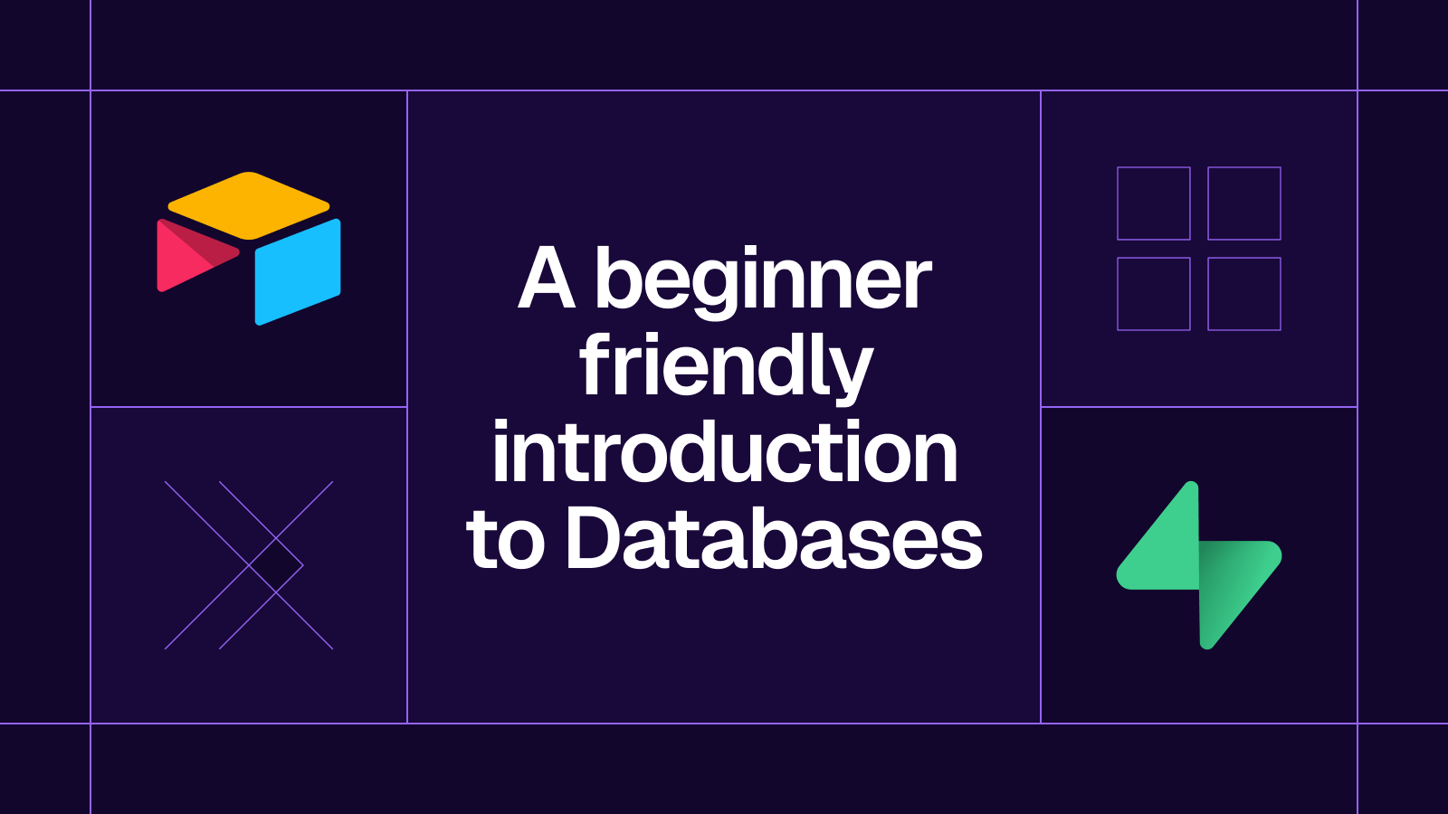 Title card reading 'A beginner friendly introduction to Databases' with the Airtable logo