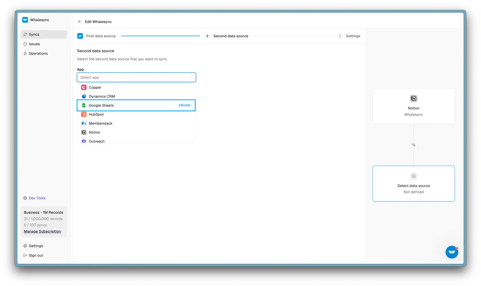 3. Authorize Google Sheets