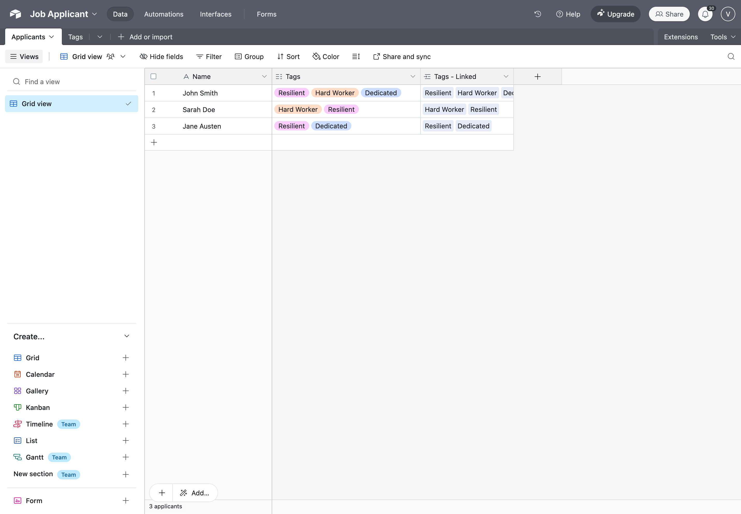 3. Copy over the records from your multi-select field to your multi-reference field