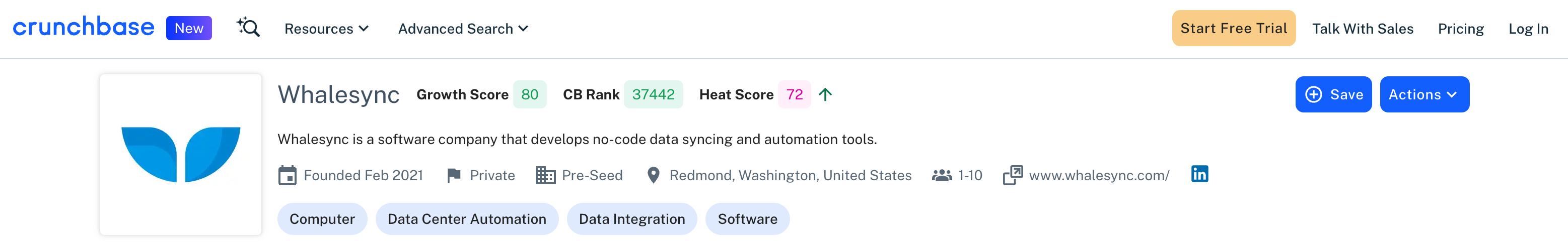 1. Crunchbase