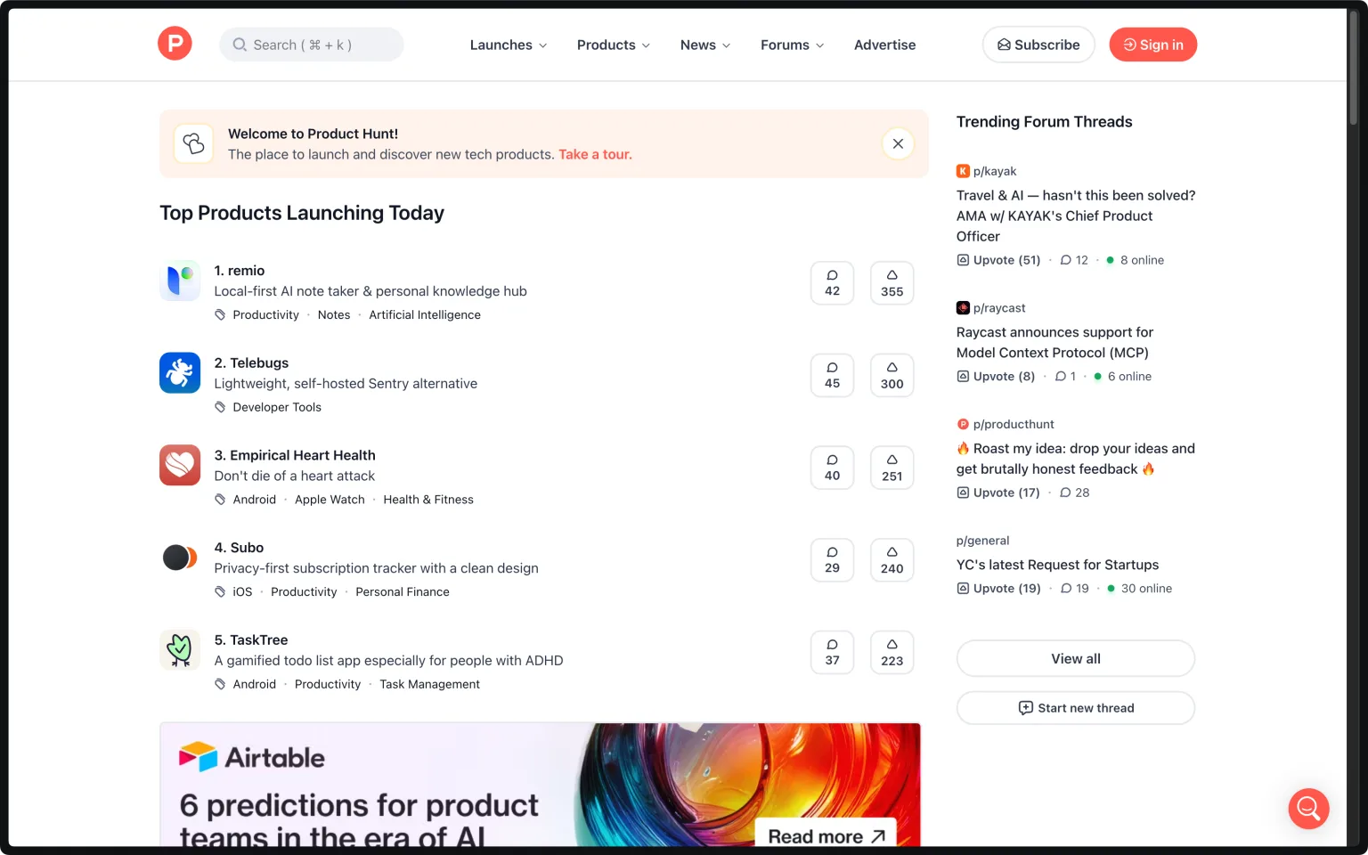 3. Product Hunt