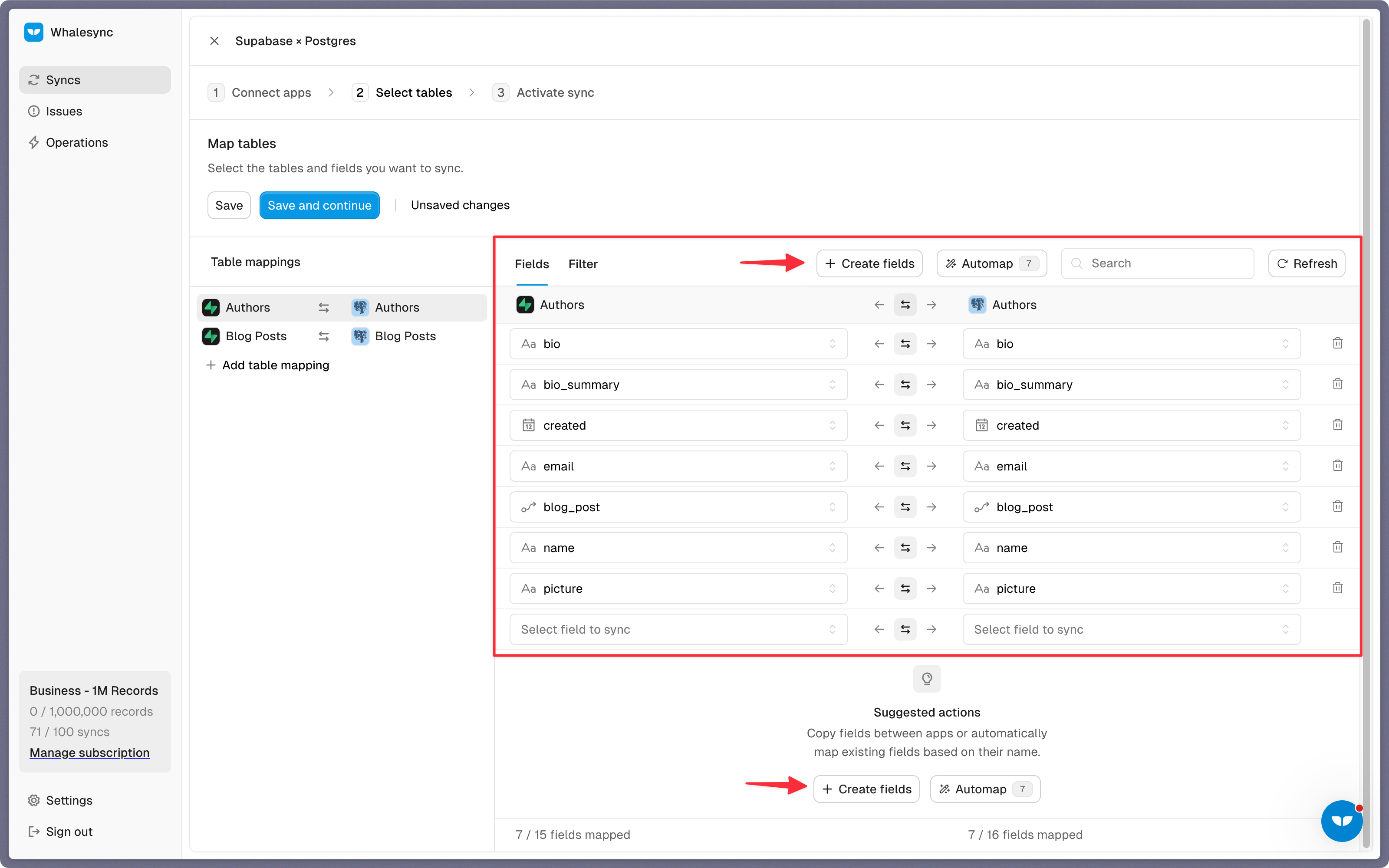 Step 4: Map your fields