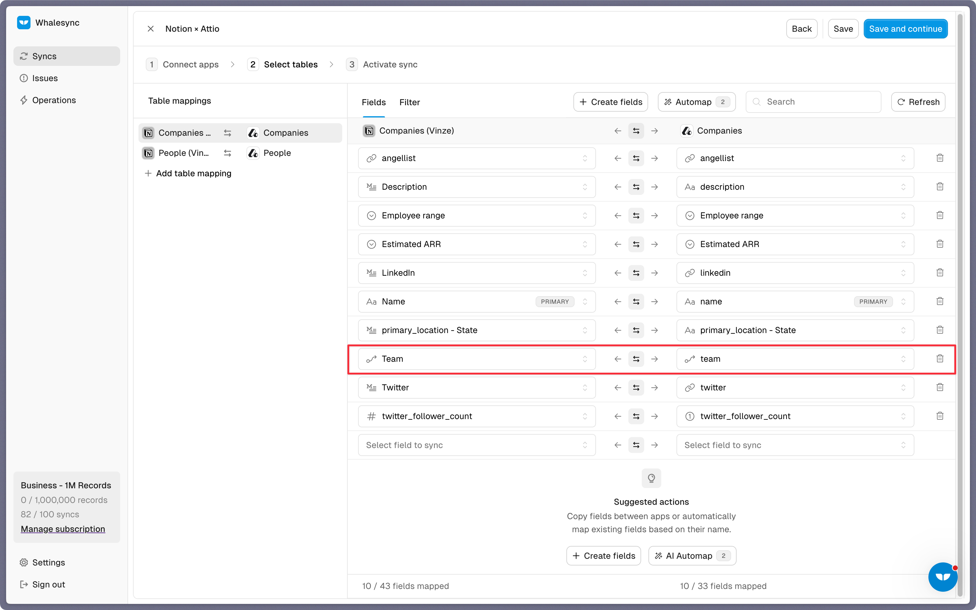 Step 4: Map your fields
