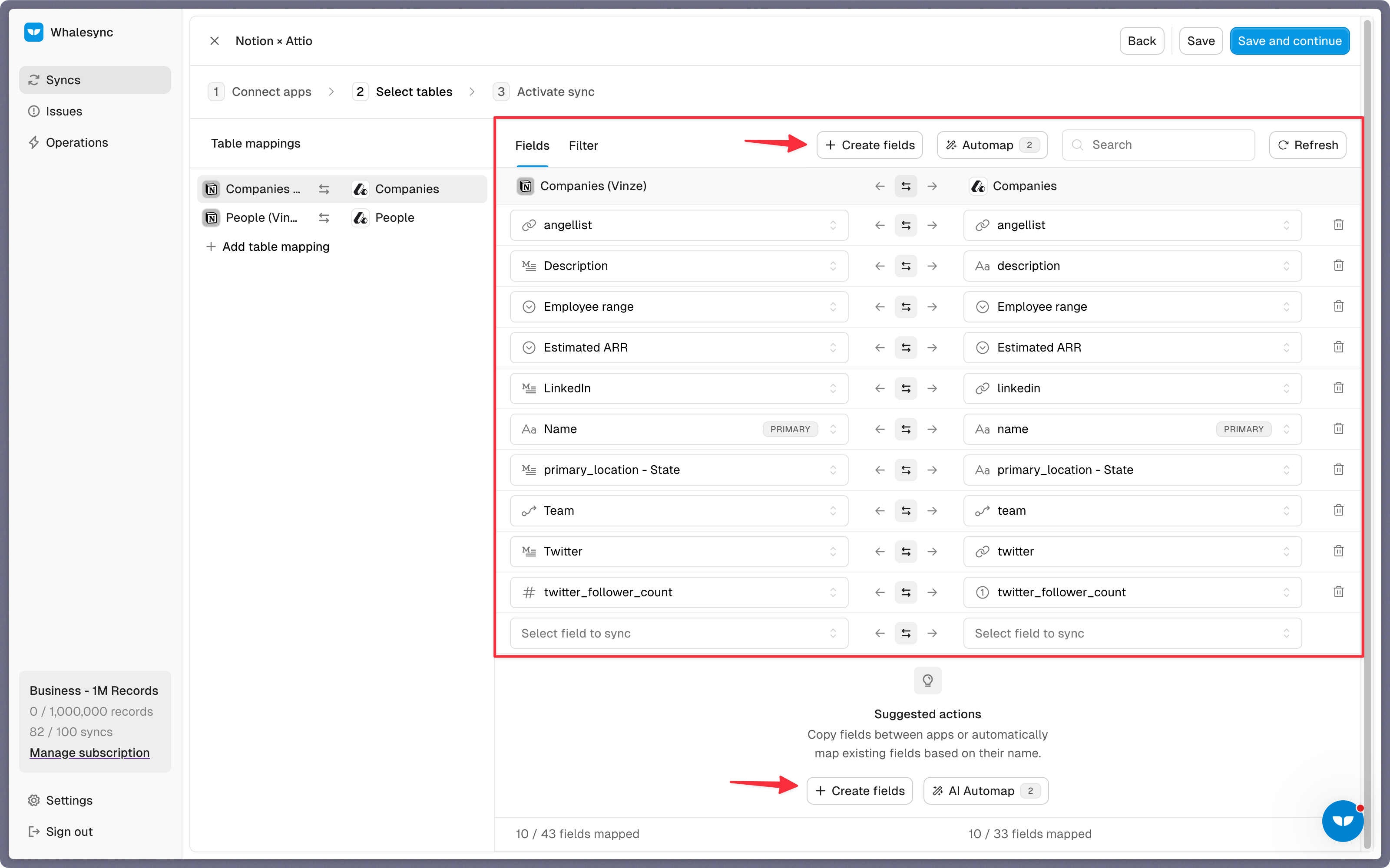 Step 4: Map your fields
