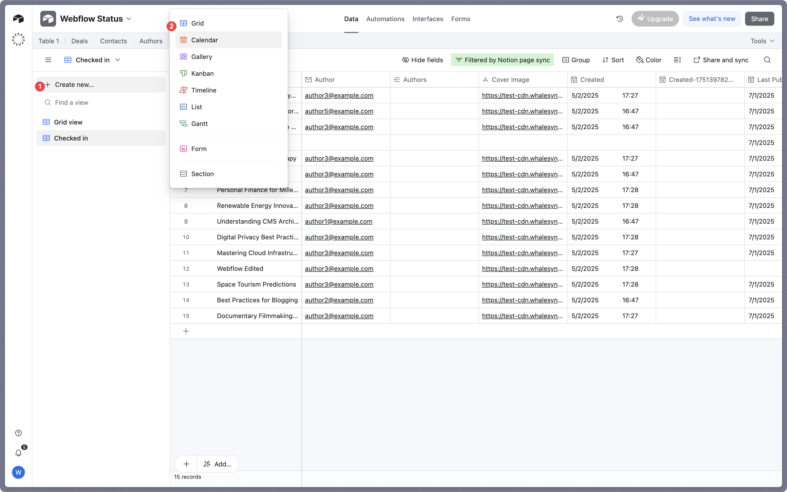 Step 2: Select your Airtable view