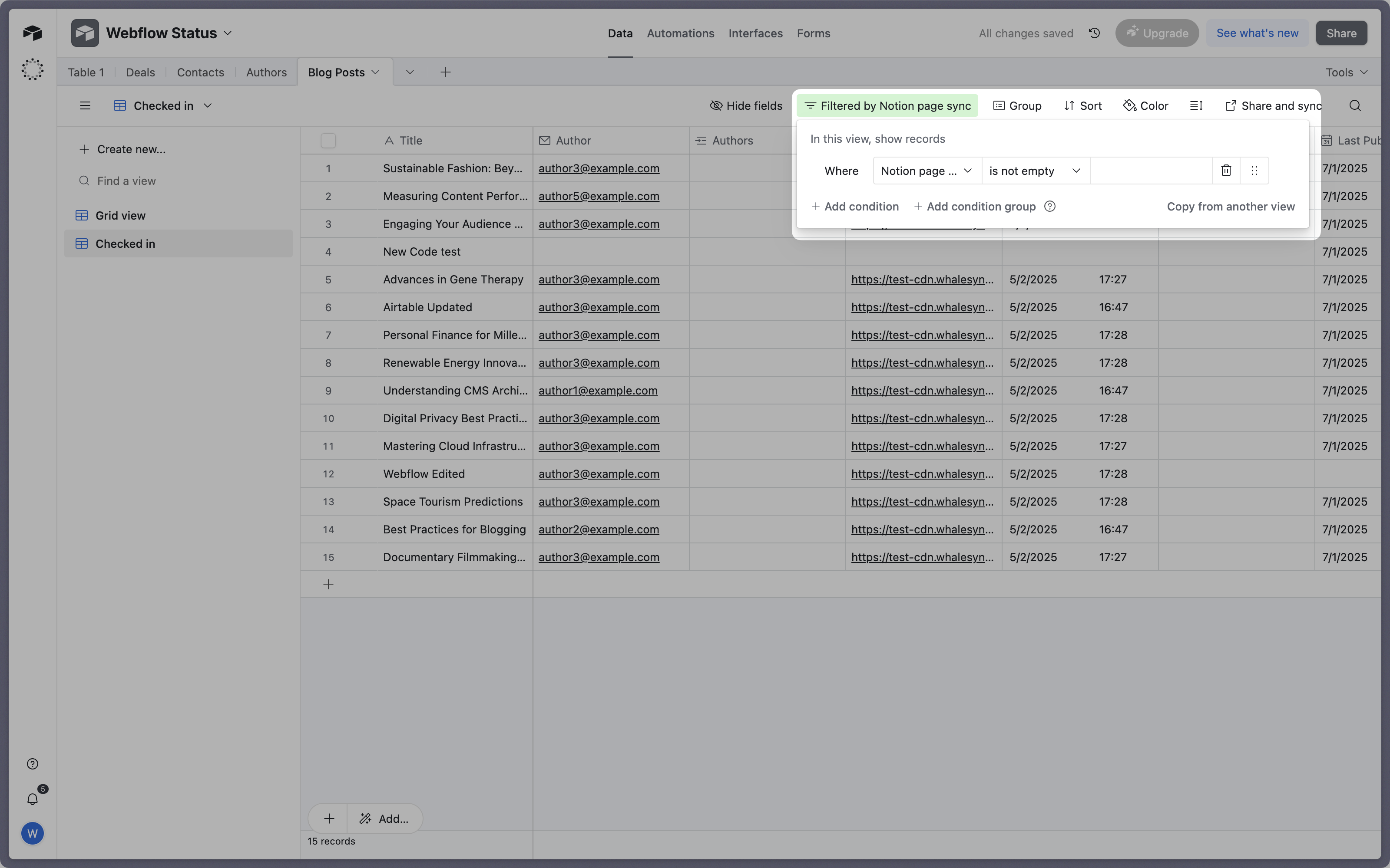 Step 2: Select your Airtable view