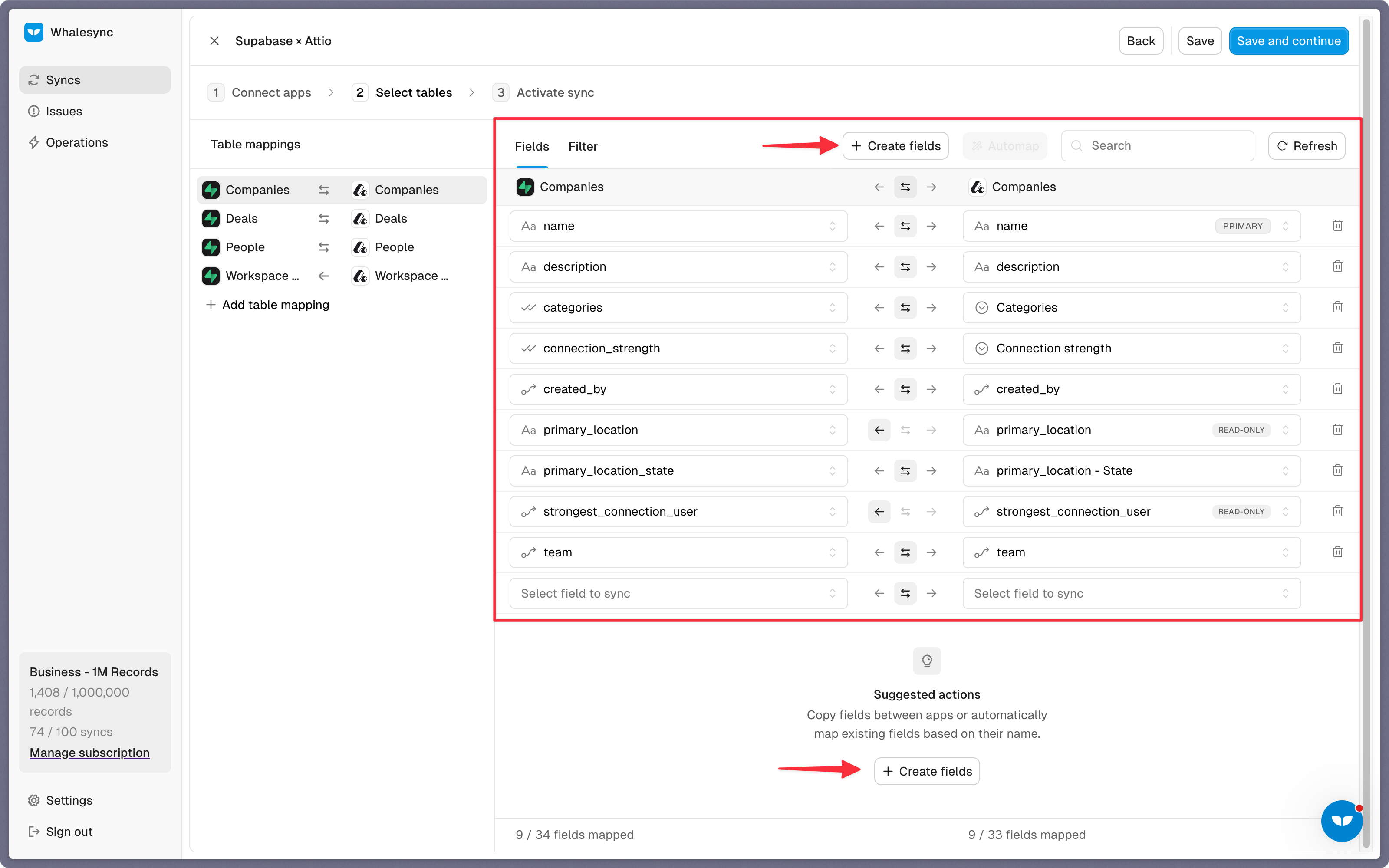 Step 4: Map your fields