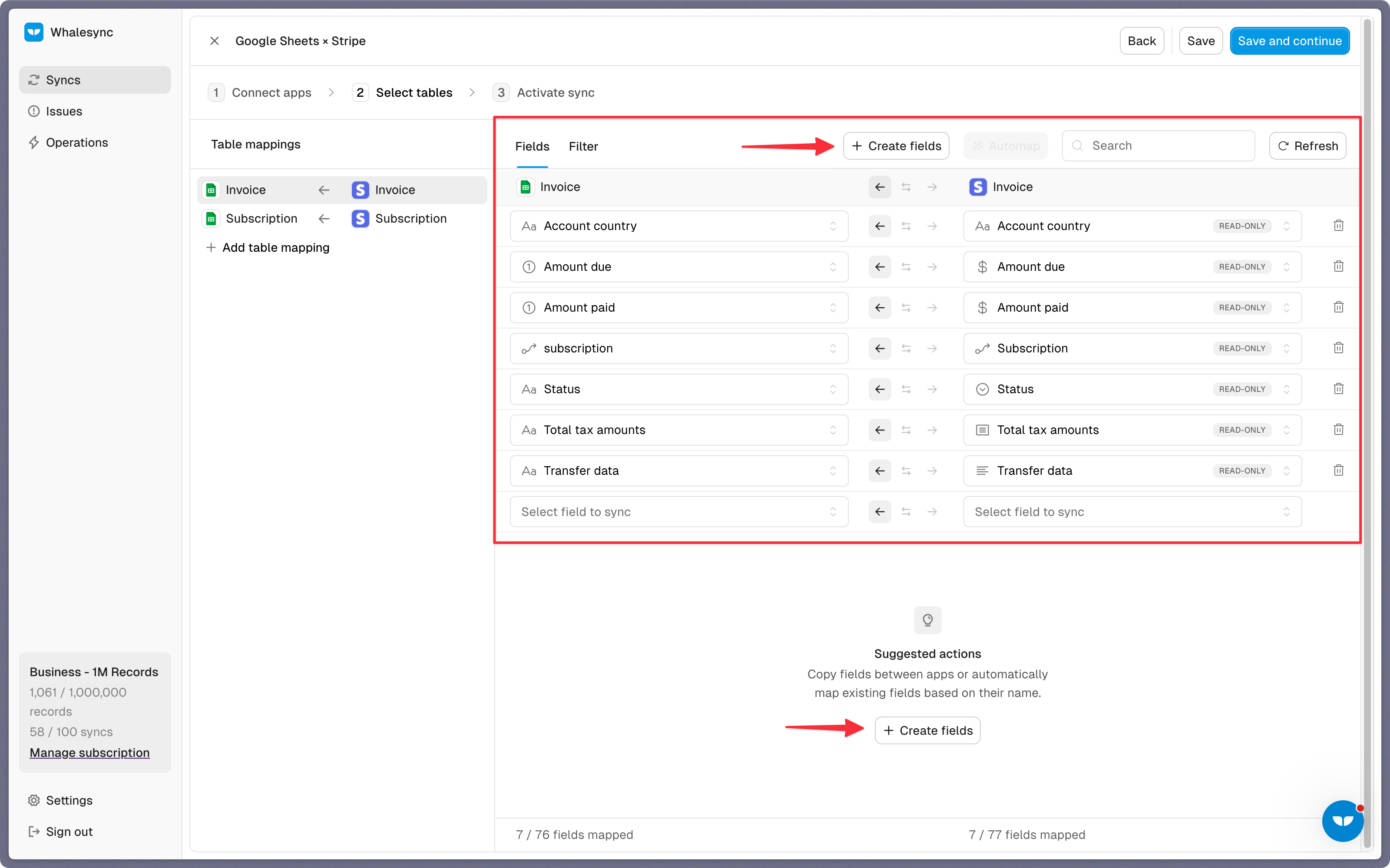 Step 4: Map your fields