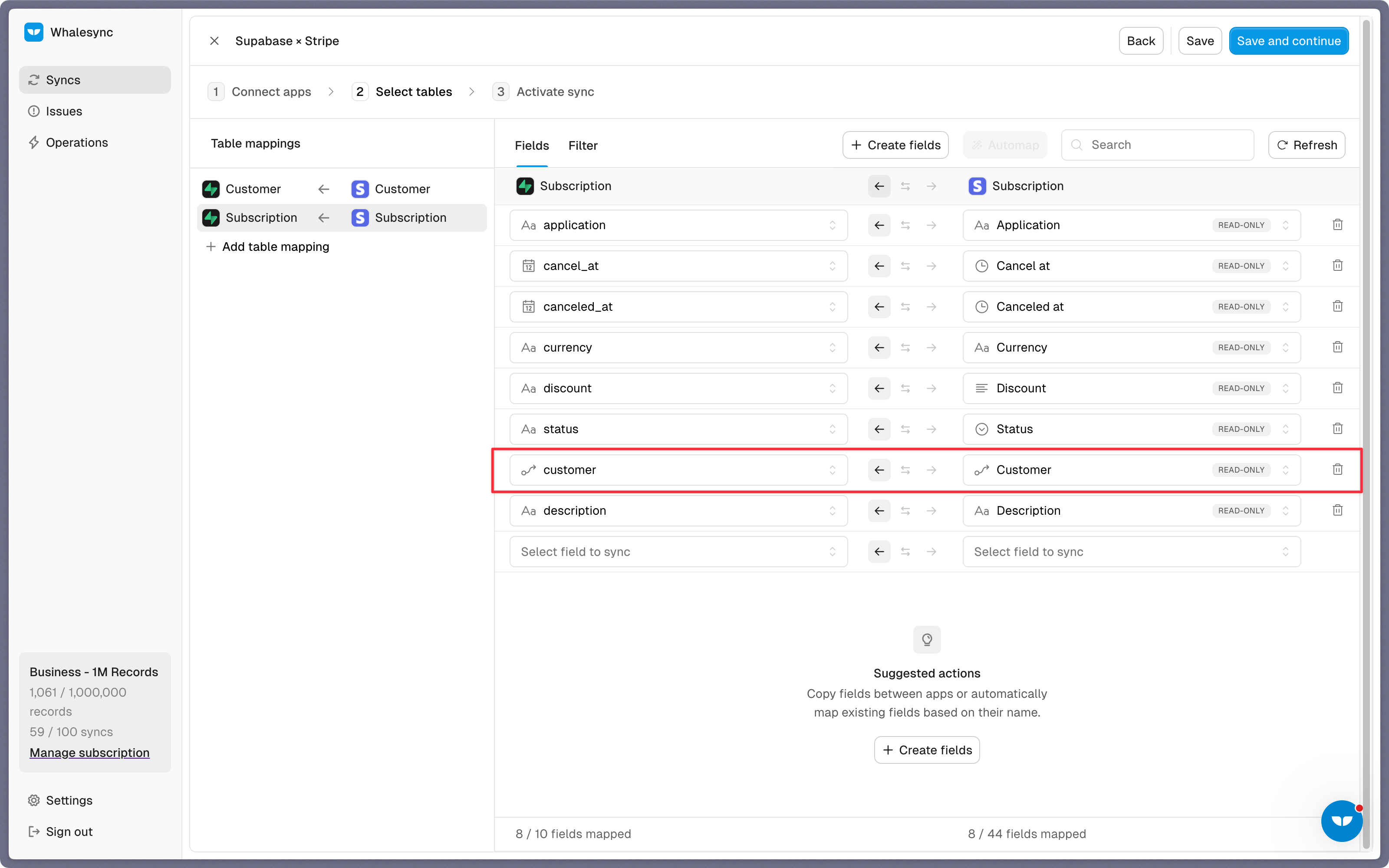 Step 4: Map your fields