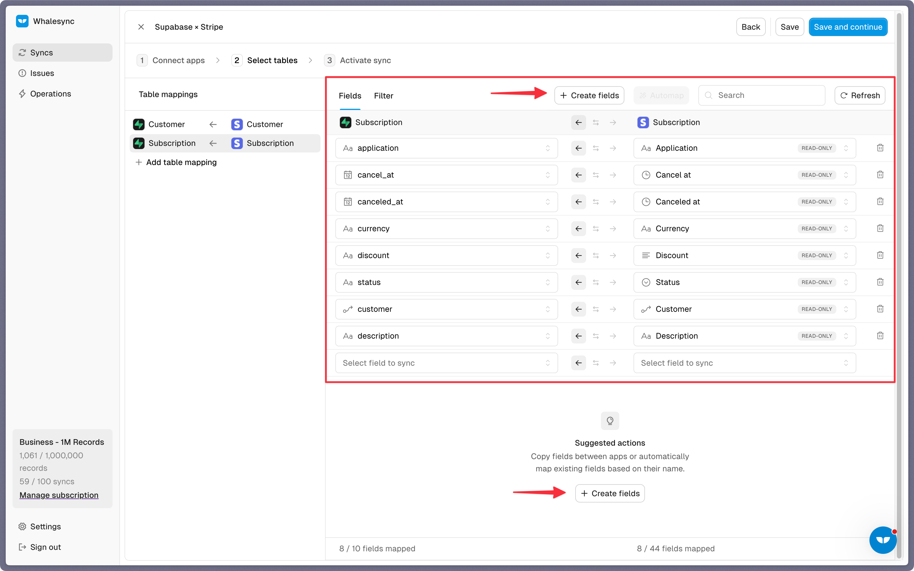 Step 4: Map your fields