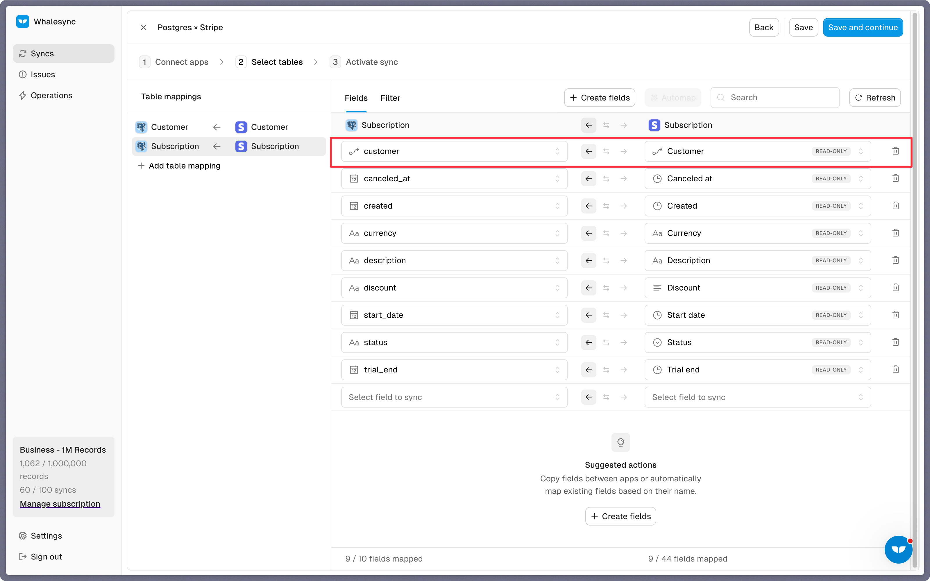 Step 4: Map your fields