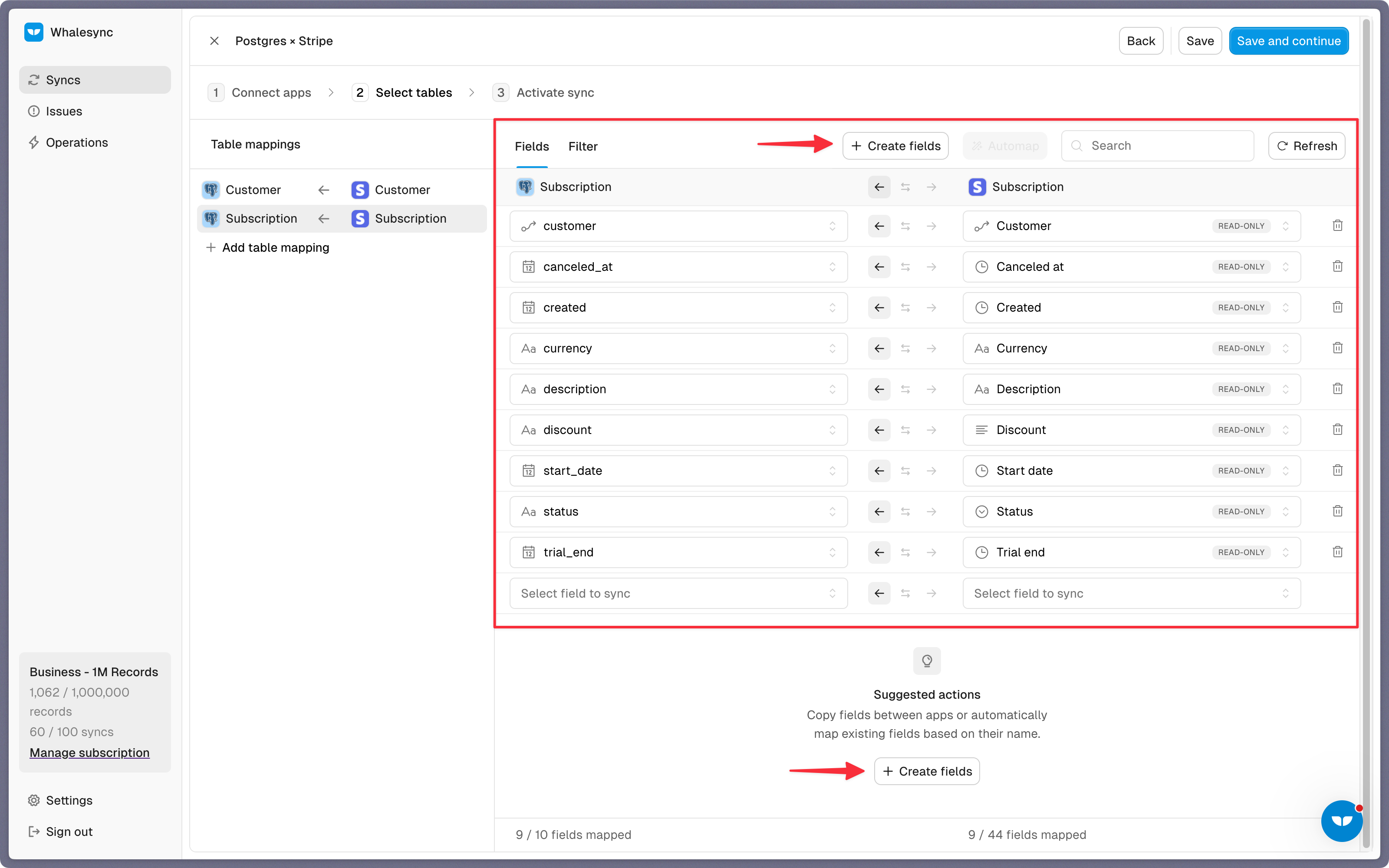 Step 4: Map your fields