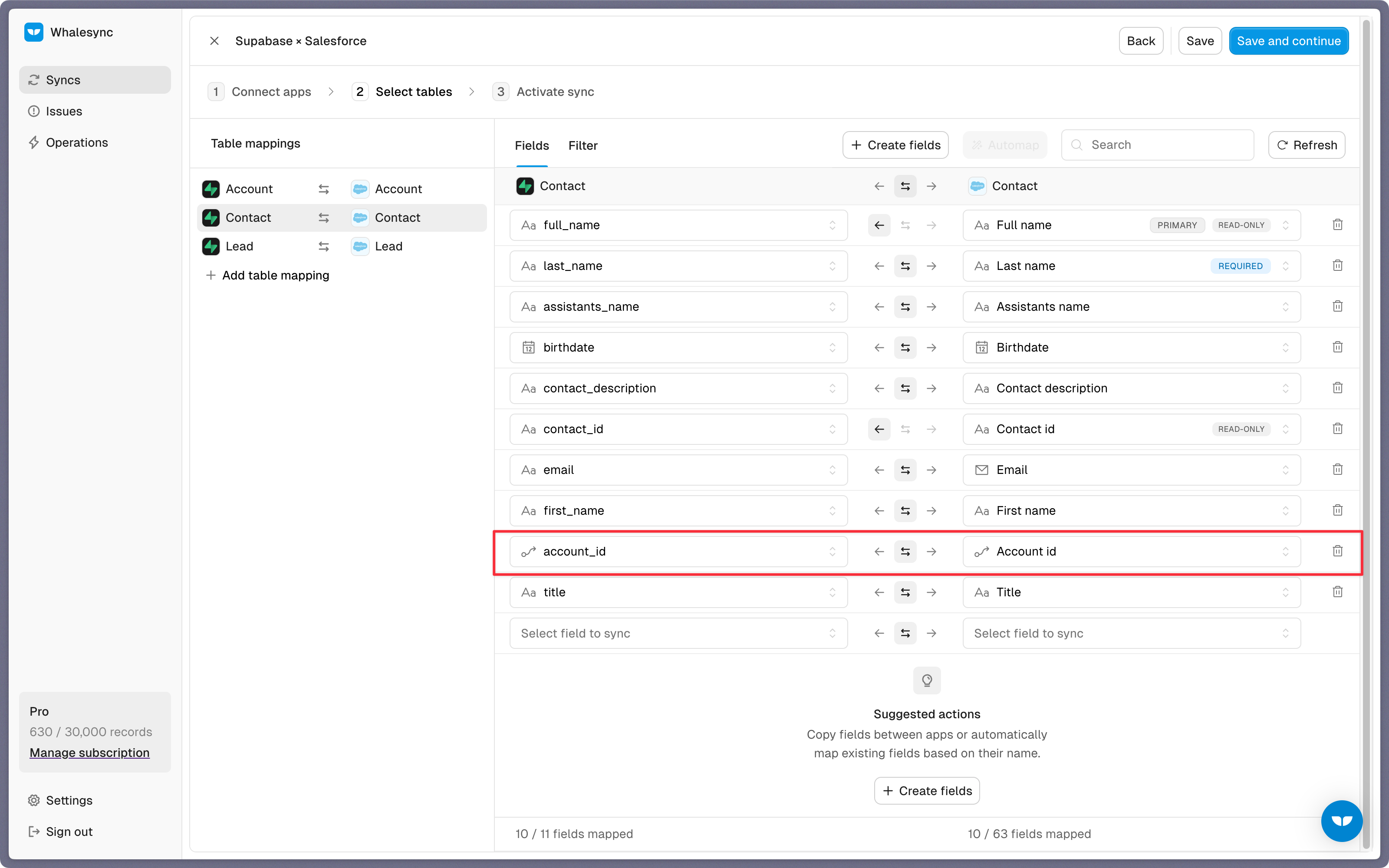 Step 4: Map your fields