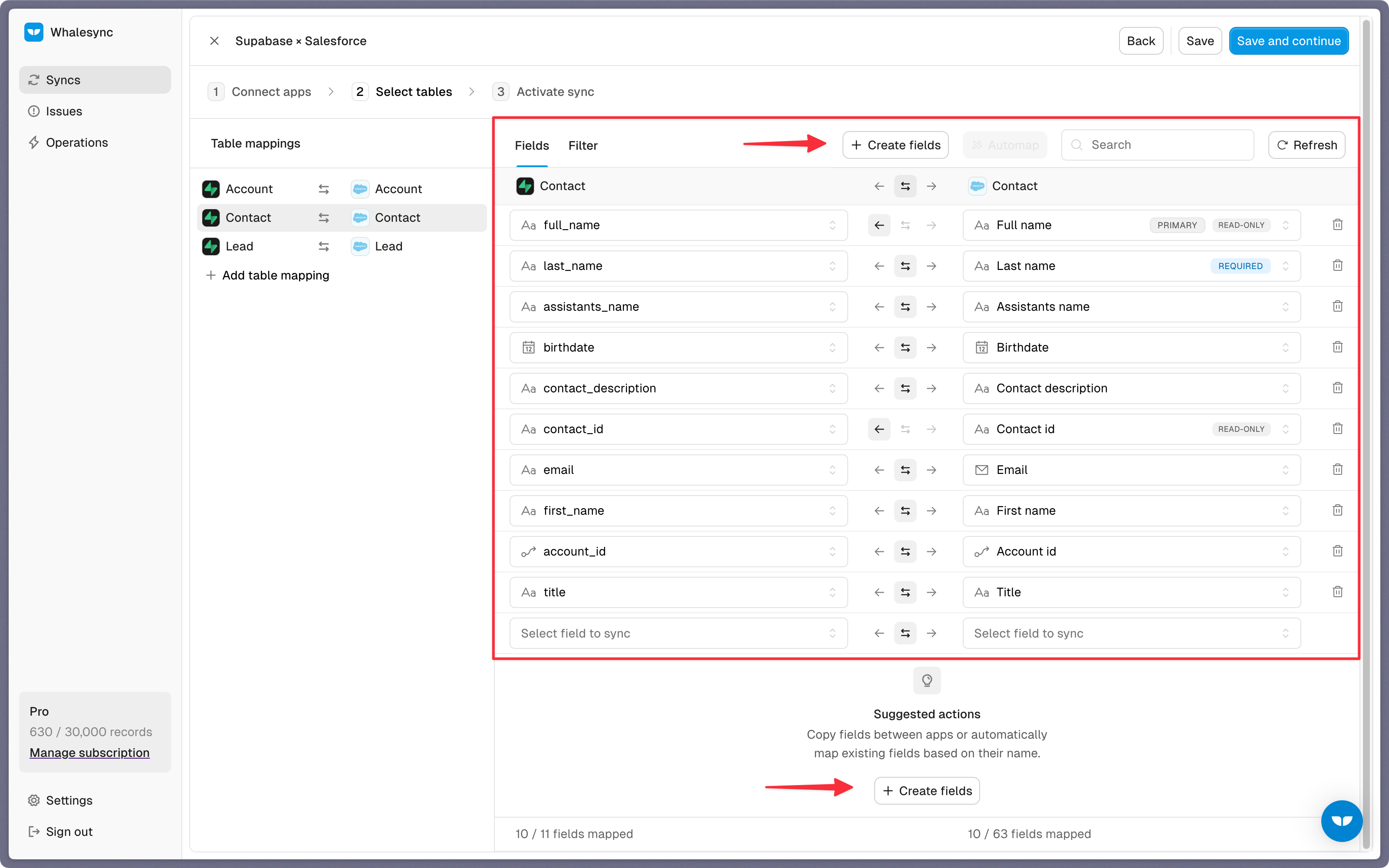 Step 4: Map your fields