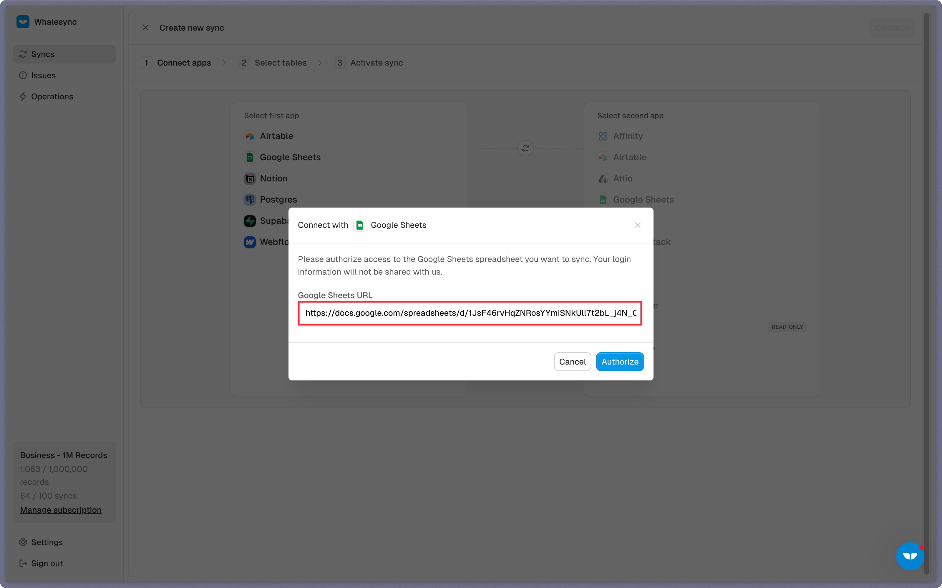 Step 2: Authorize your apps
