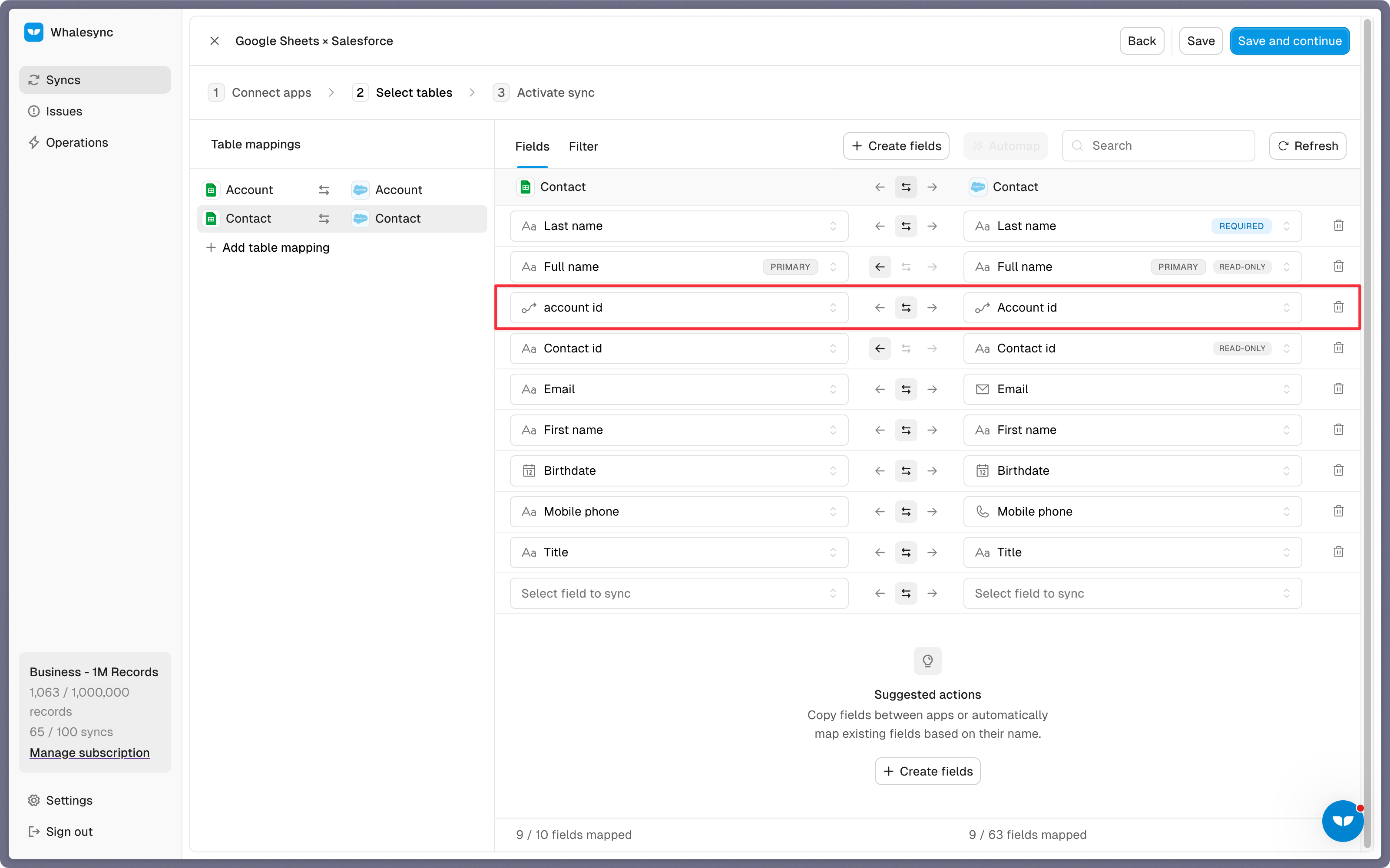 Step 4: Map your fields