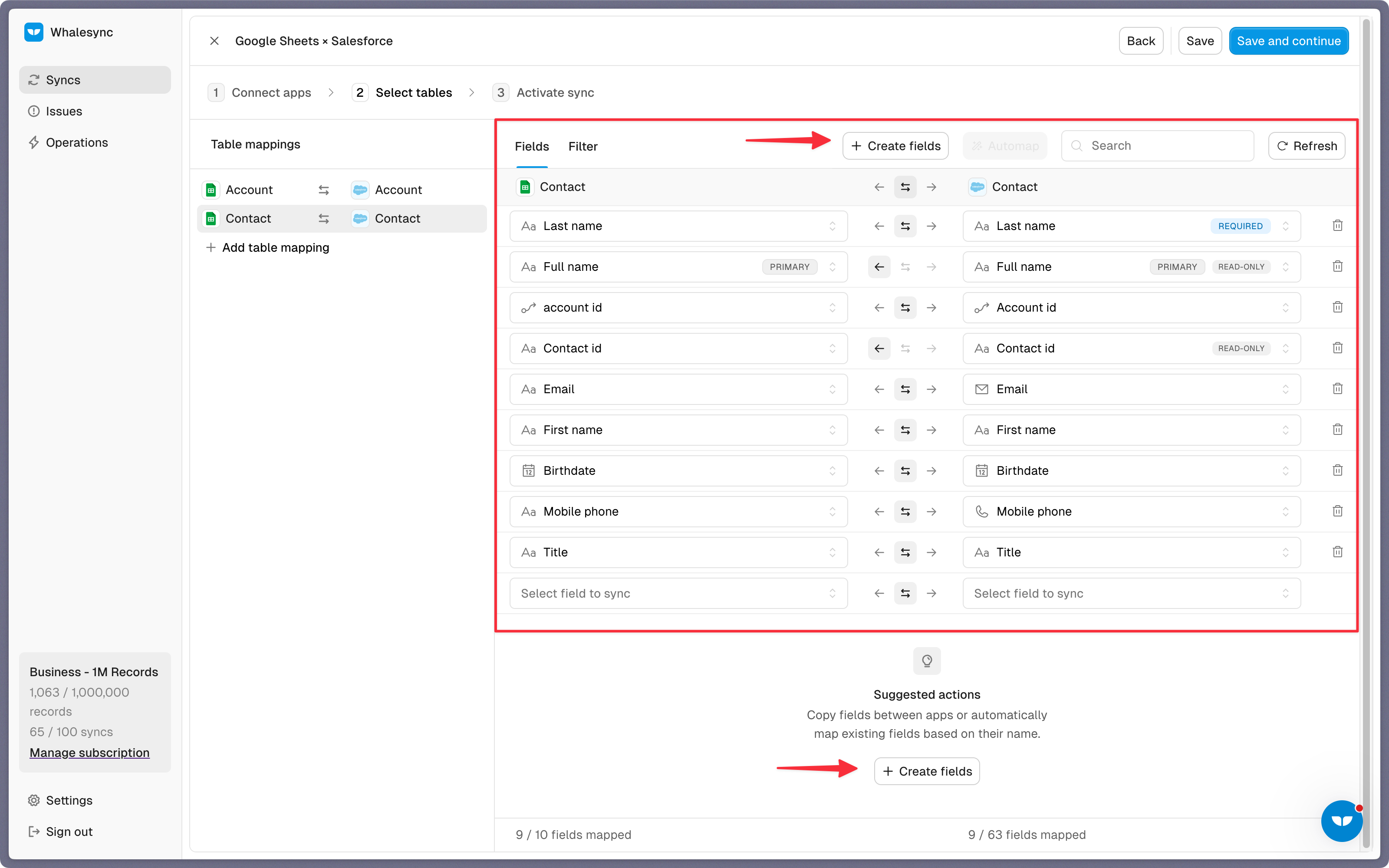 Step 4: Map your fields