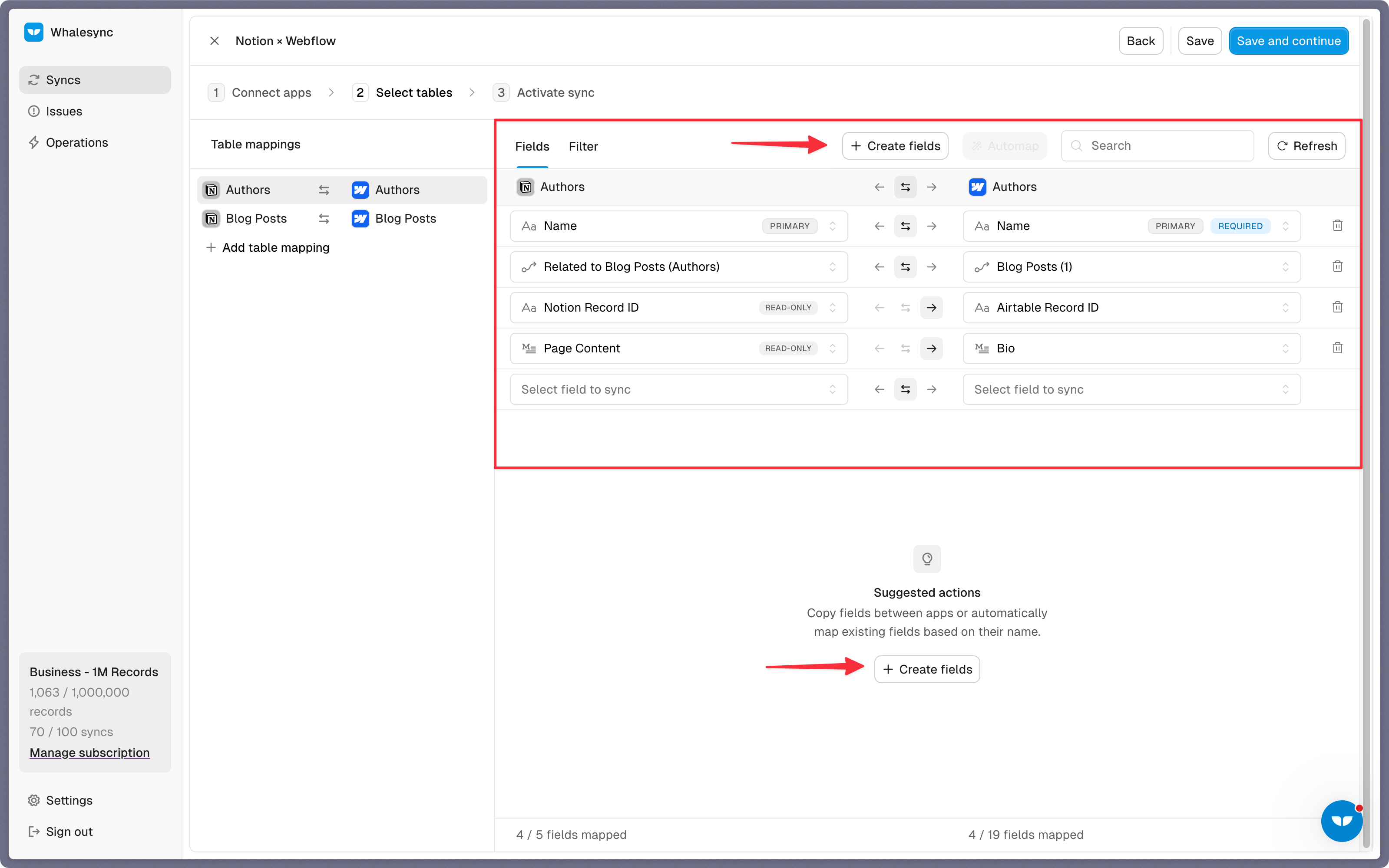 Step 4: Map your fields