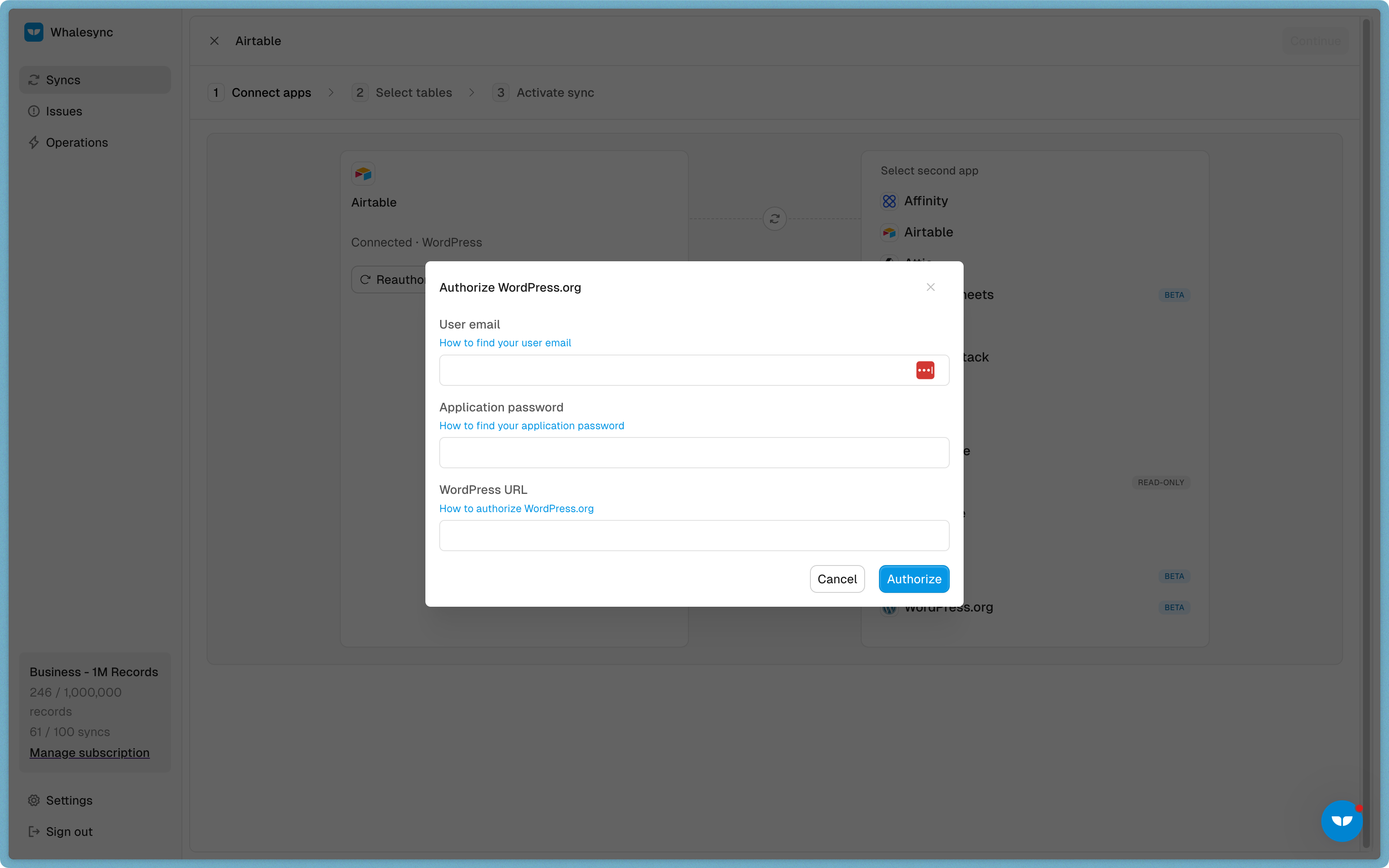 Authorize your apps