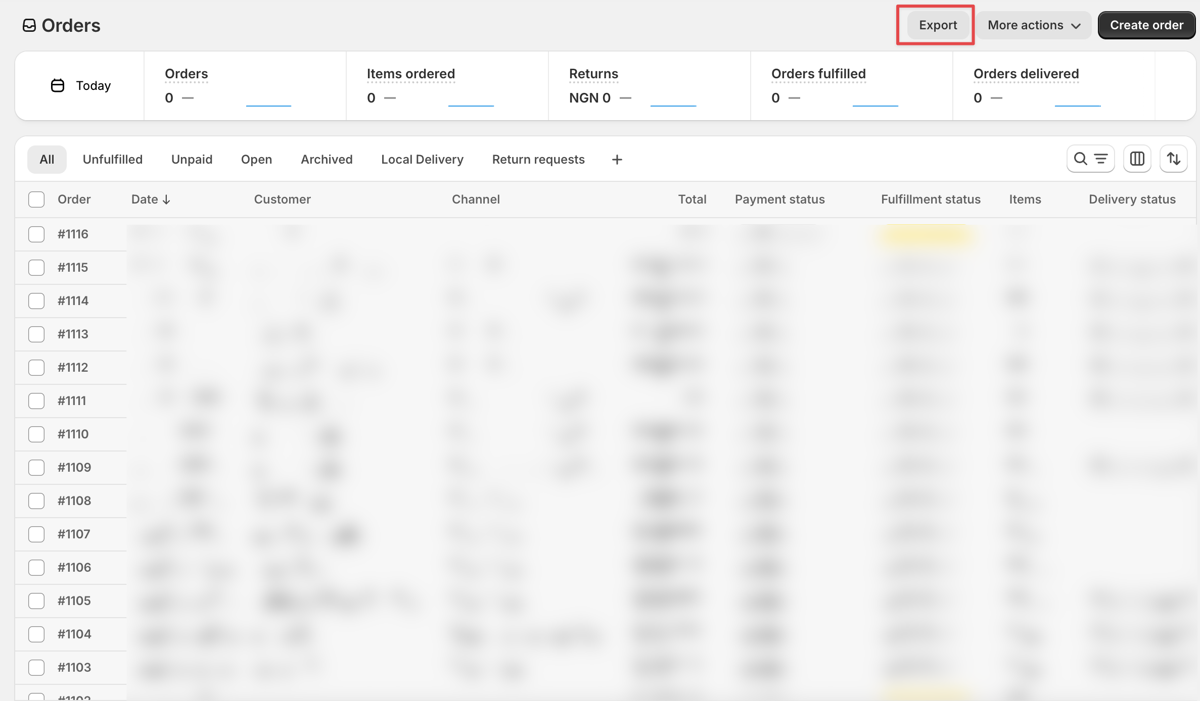 Step 2: Click “Export”