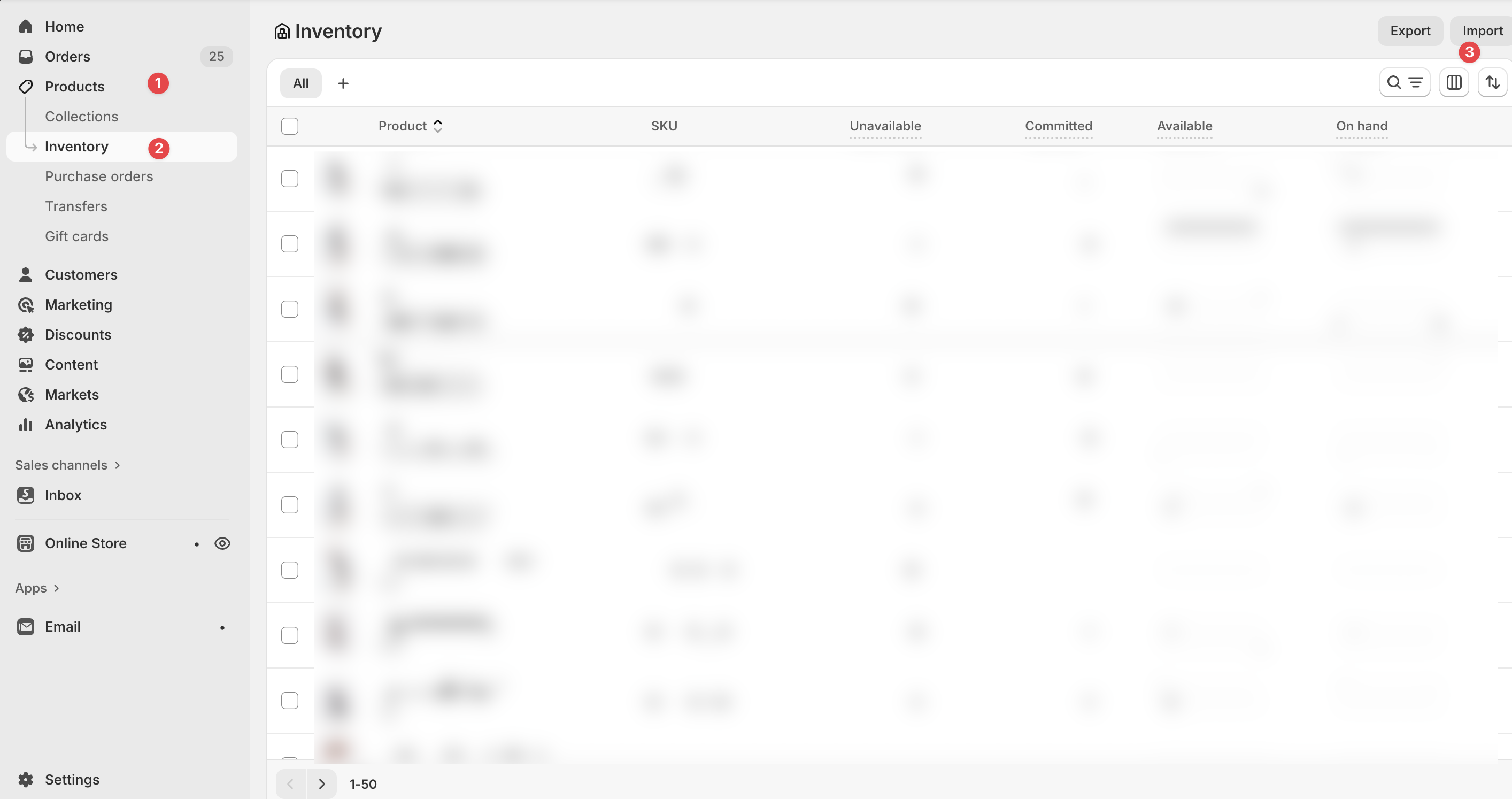 Step 2: Import your inventory file
