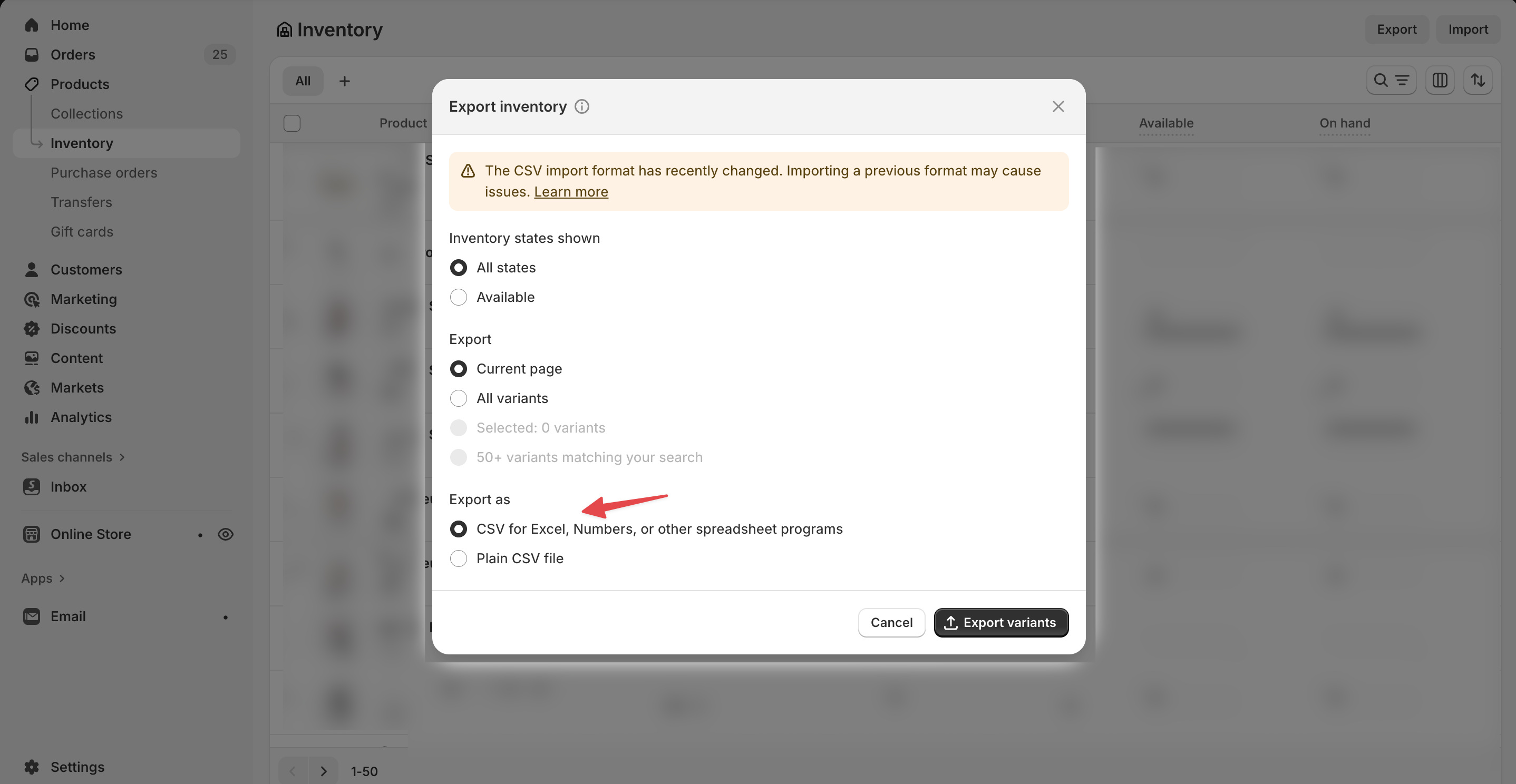 Step 4: Choose your file format