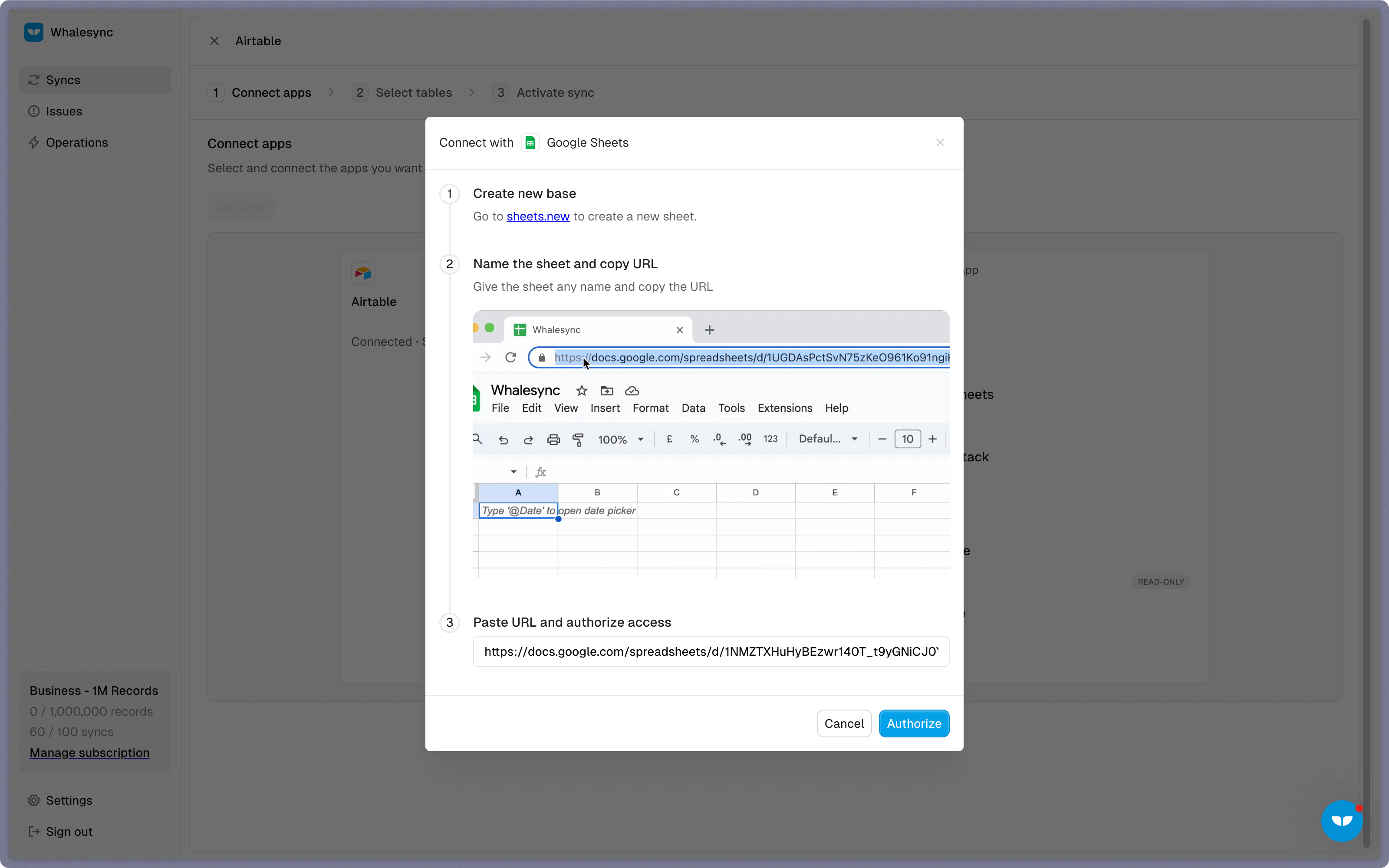 Step 2: Authorize your apps