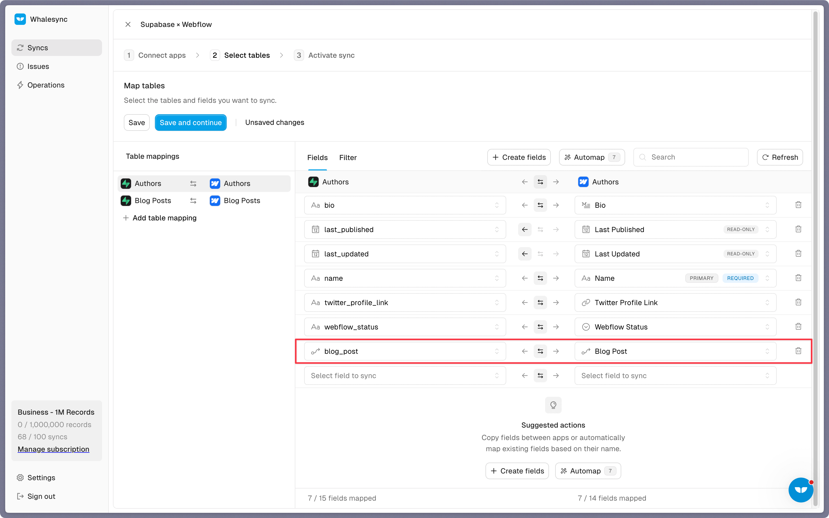 Step 4: Map your fields