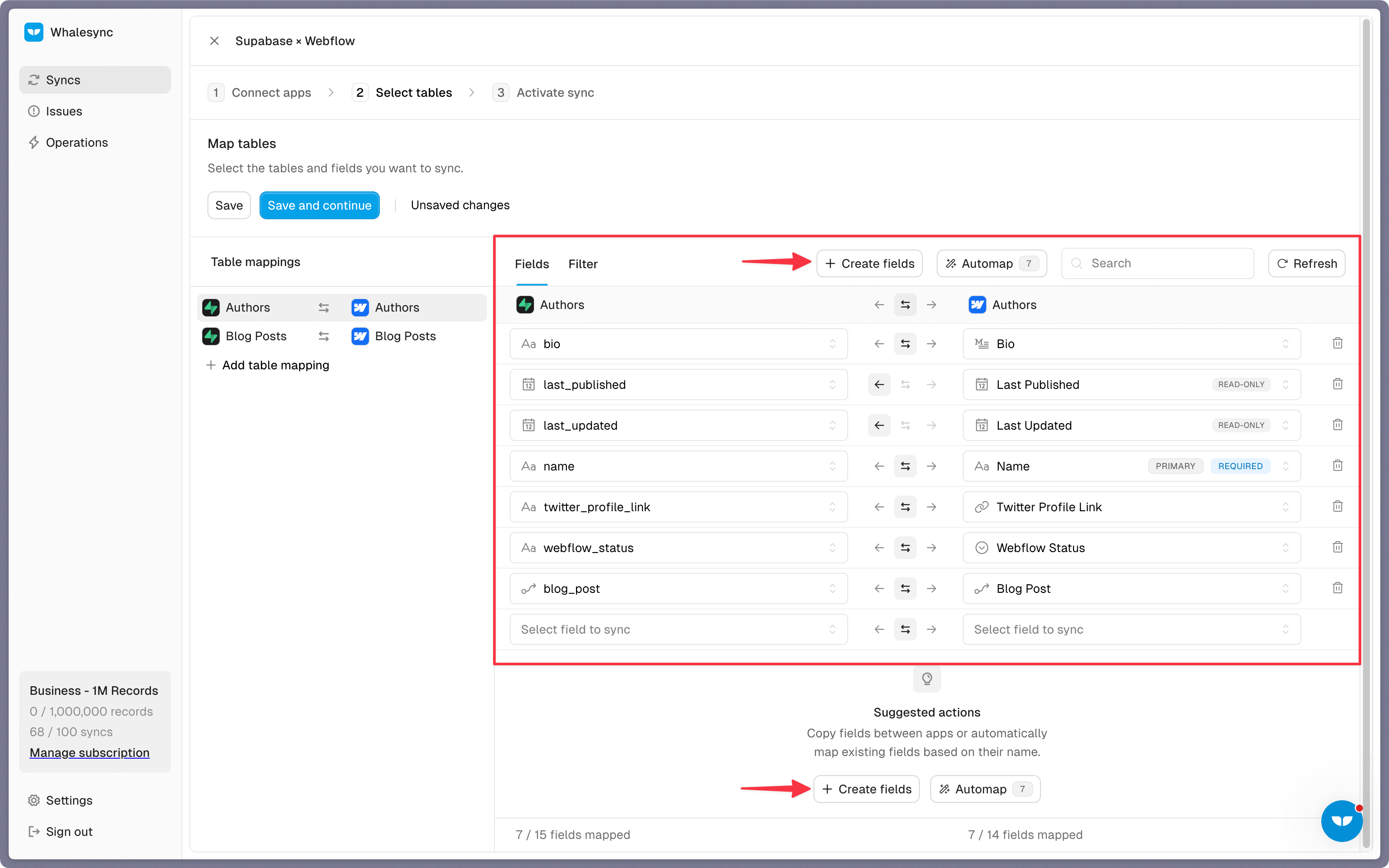 Step 4: Map your fields