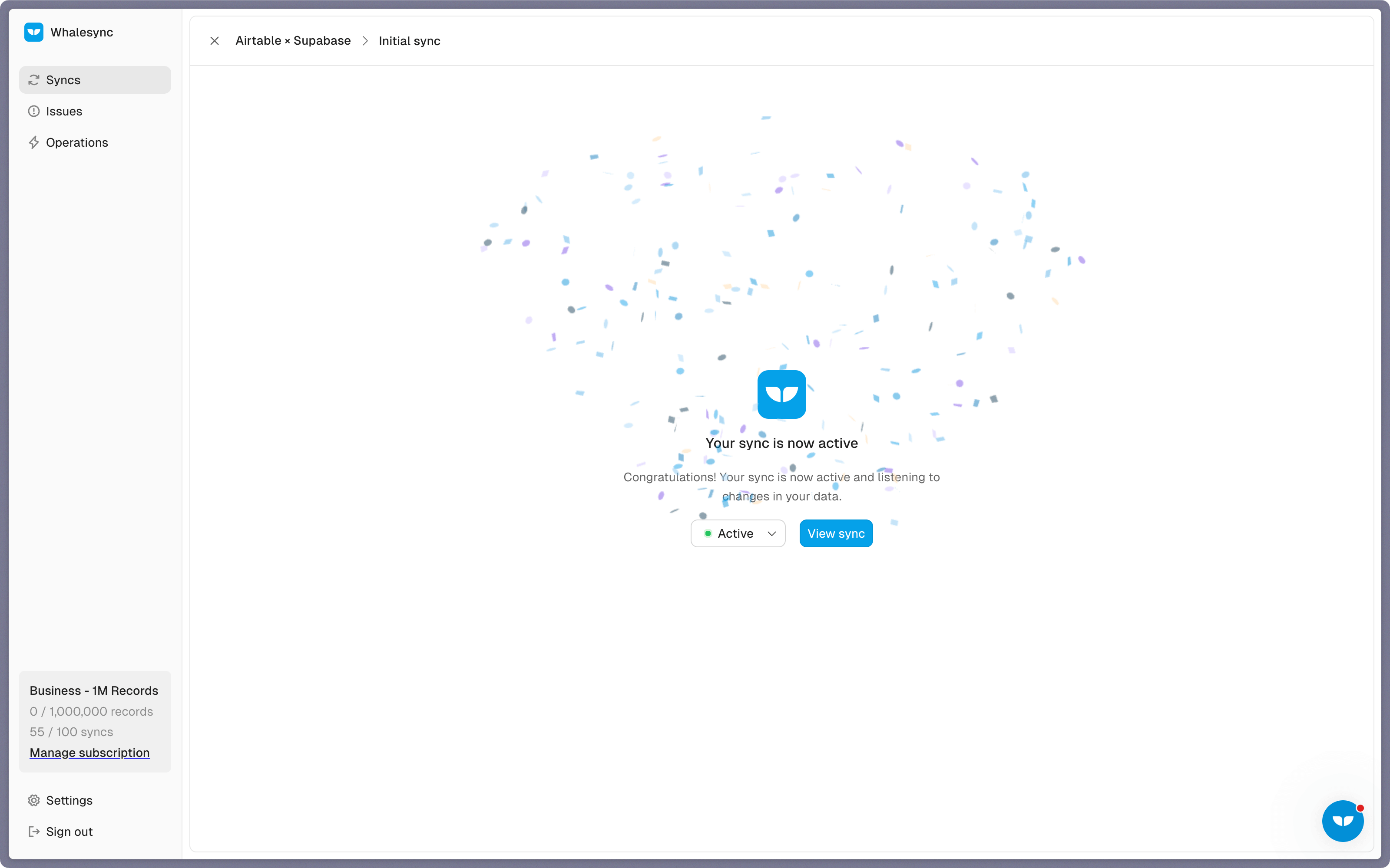 Done! Airtable and Supabase is now synced 🤝