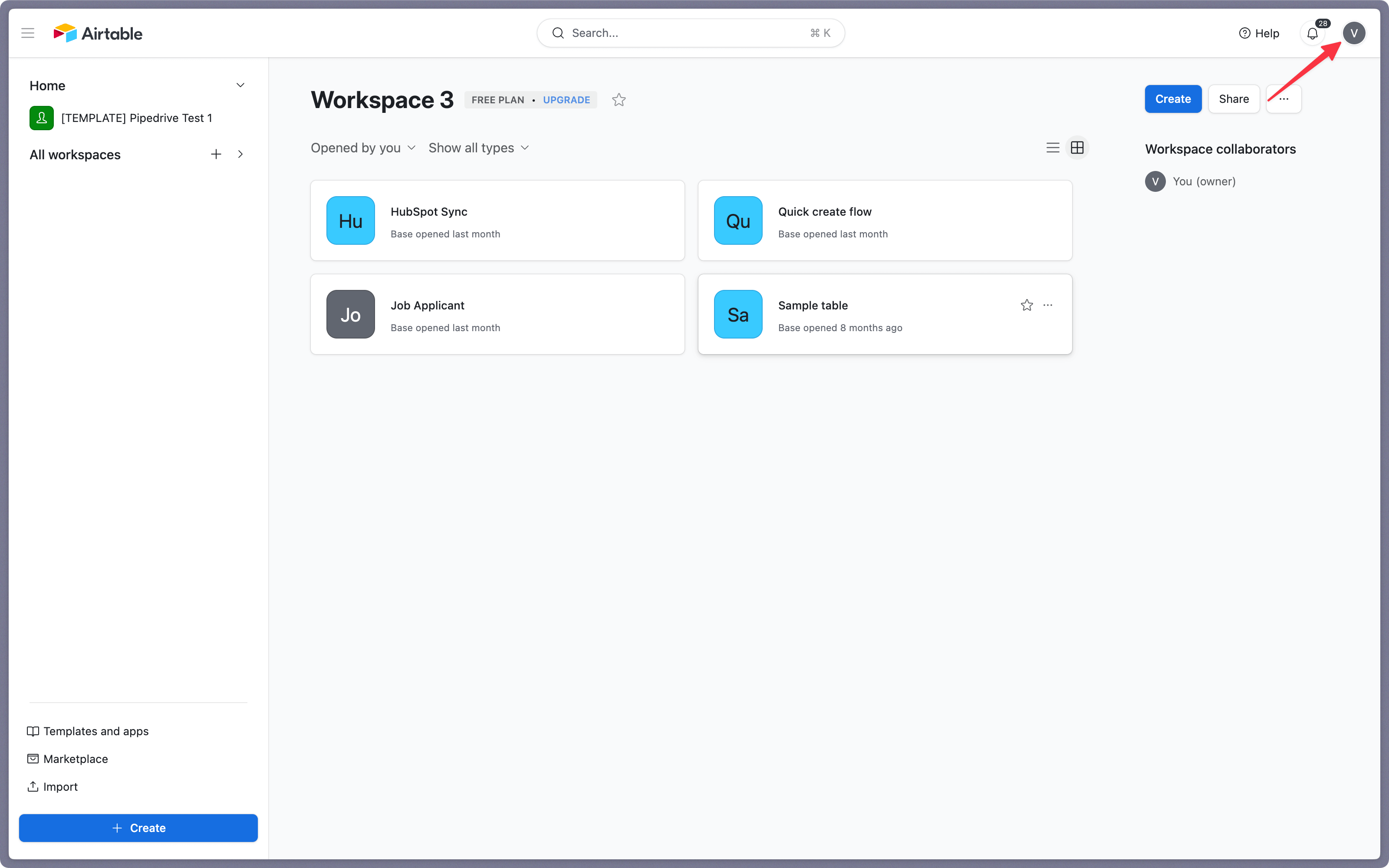 How to turn on Airtable dark mode