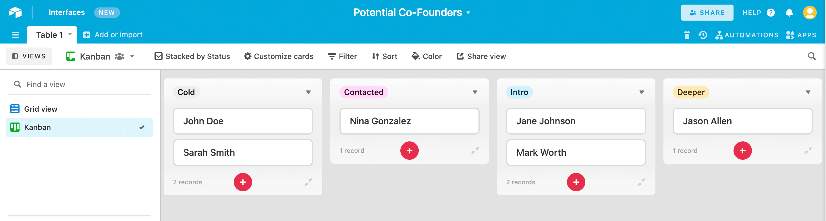 YC co-founder matching platform
