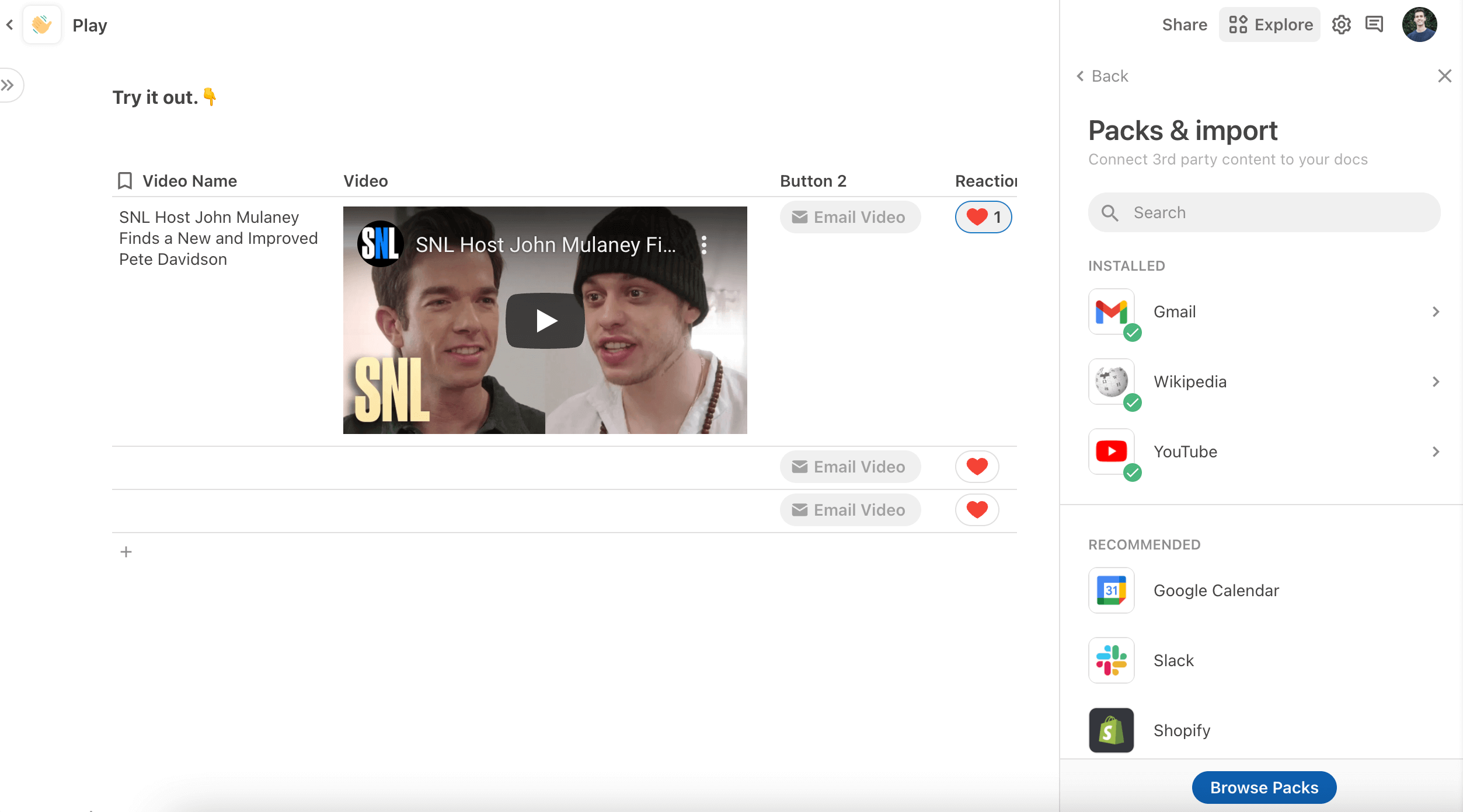 Notion community page