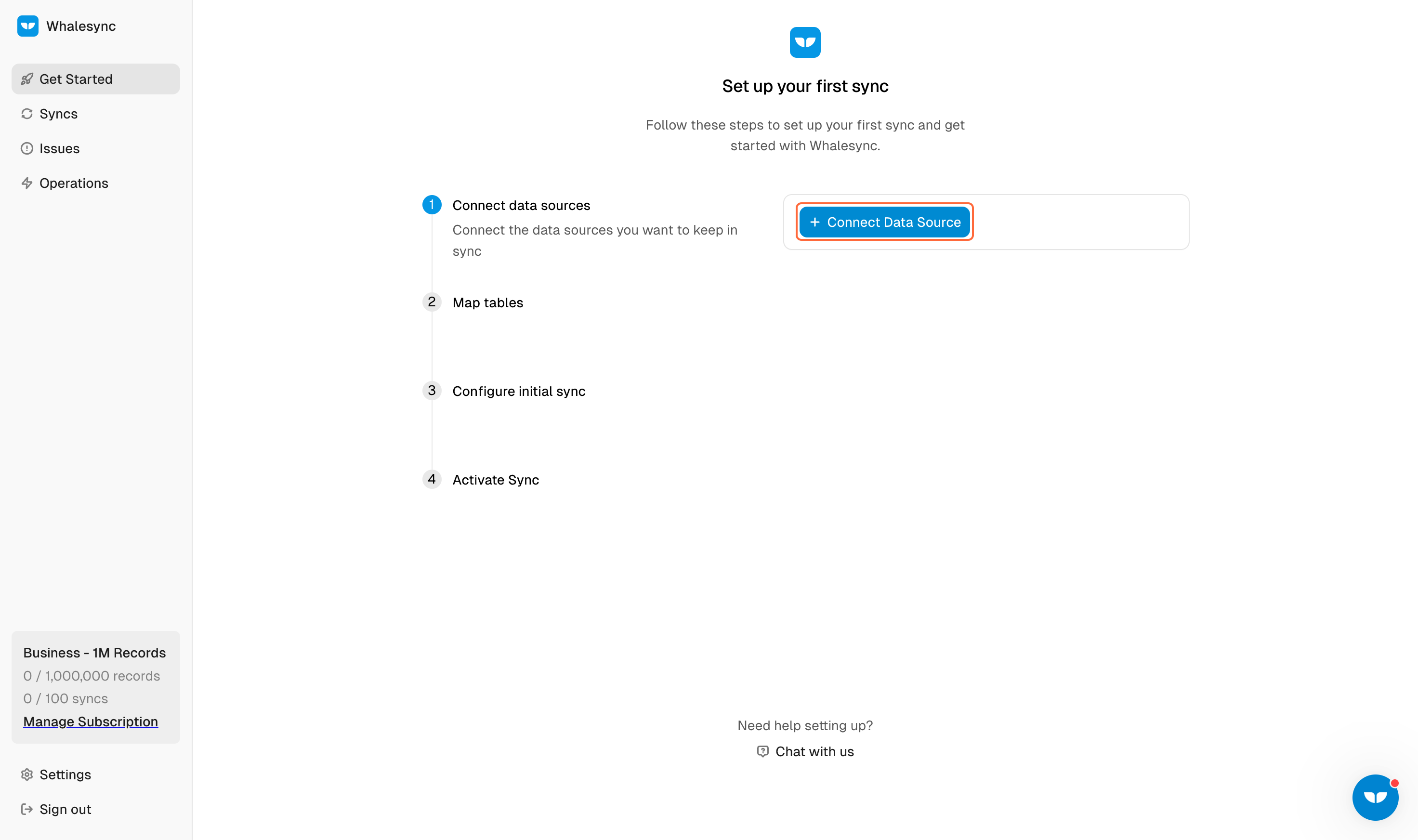 2. Connect your Data Sources