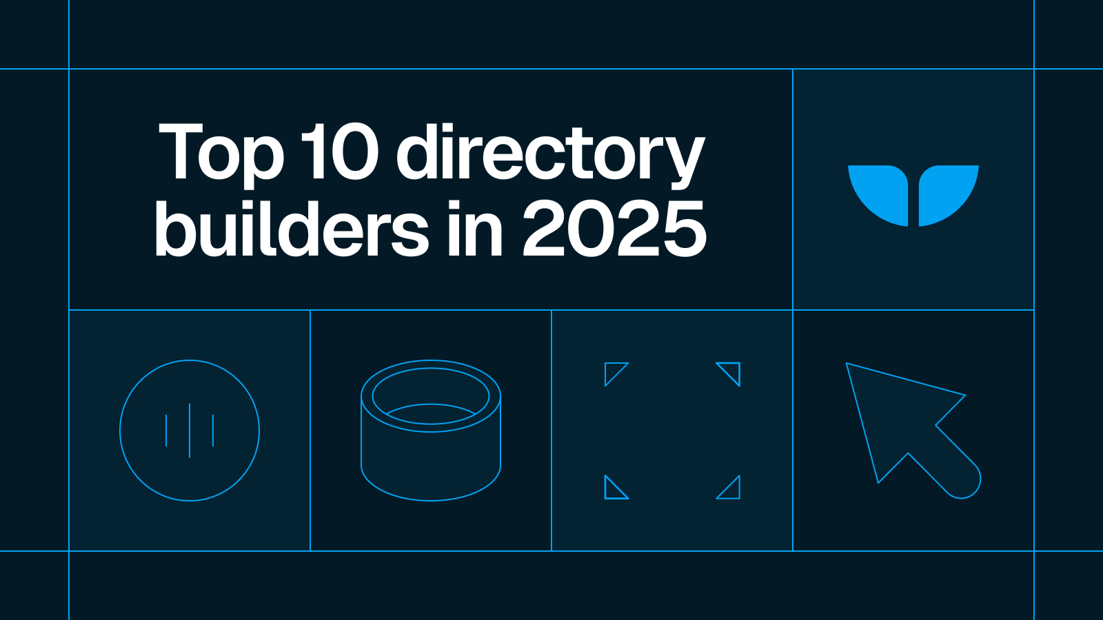 Title card reading 'Top 10 directory builders in 2025' with the Whalesync logo