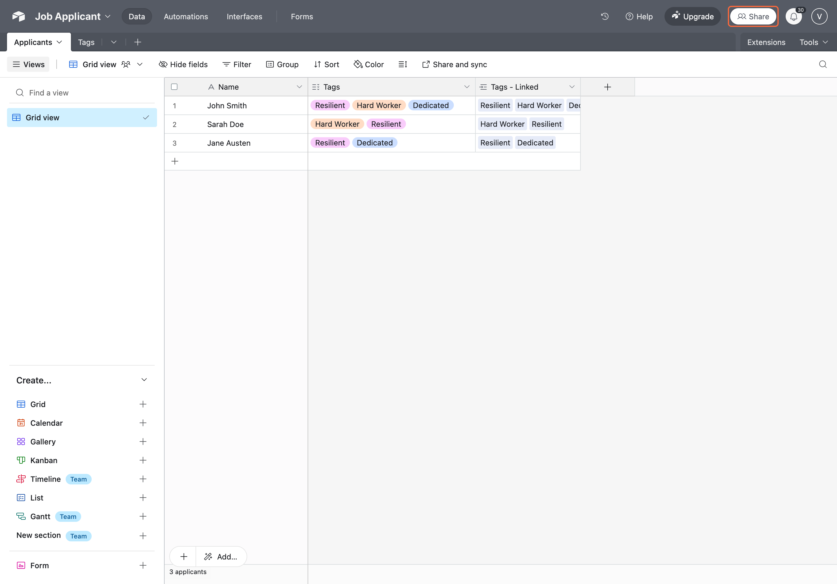 4. Go to the Airtable base you want other users to access