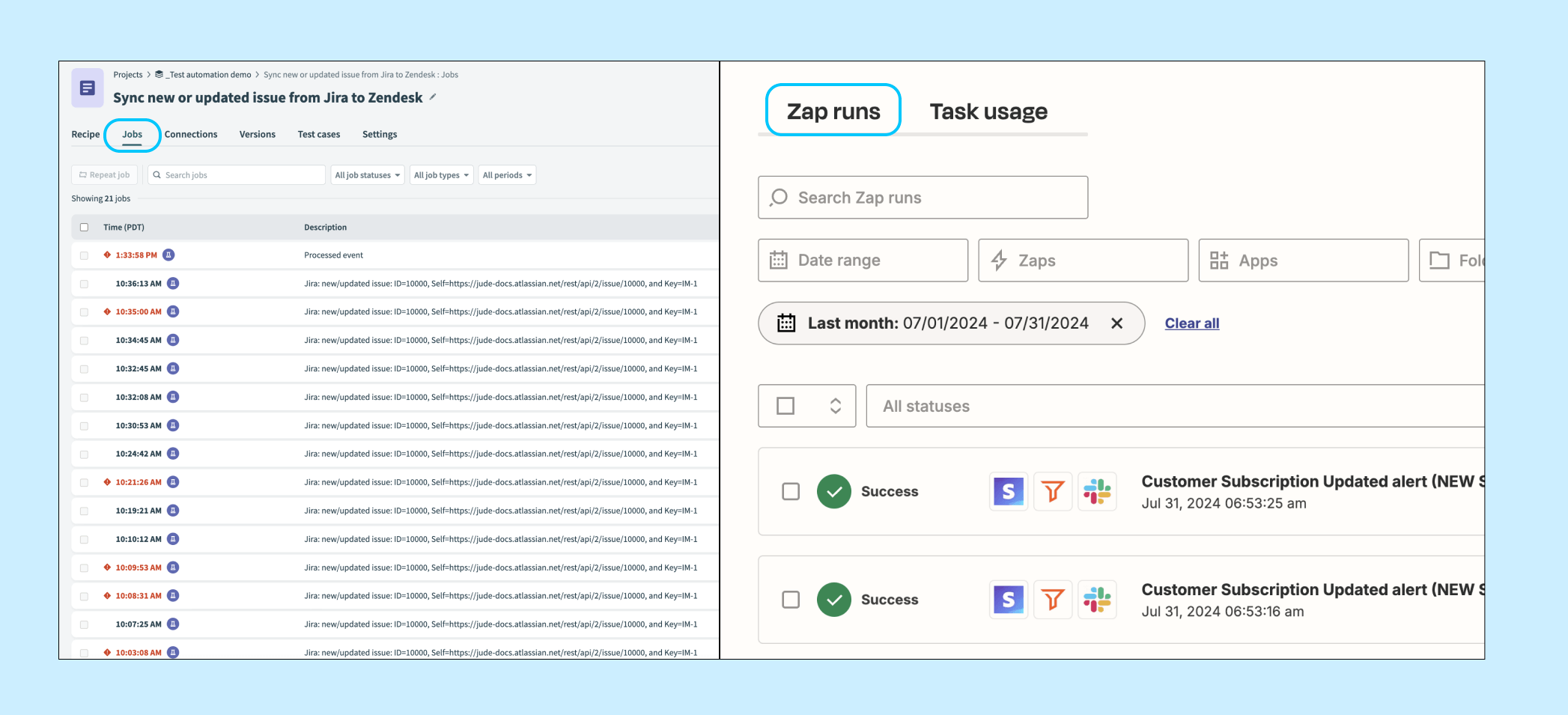 https://docs.workato.com/test-automation/test-case-results.html#test-case-no-checks