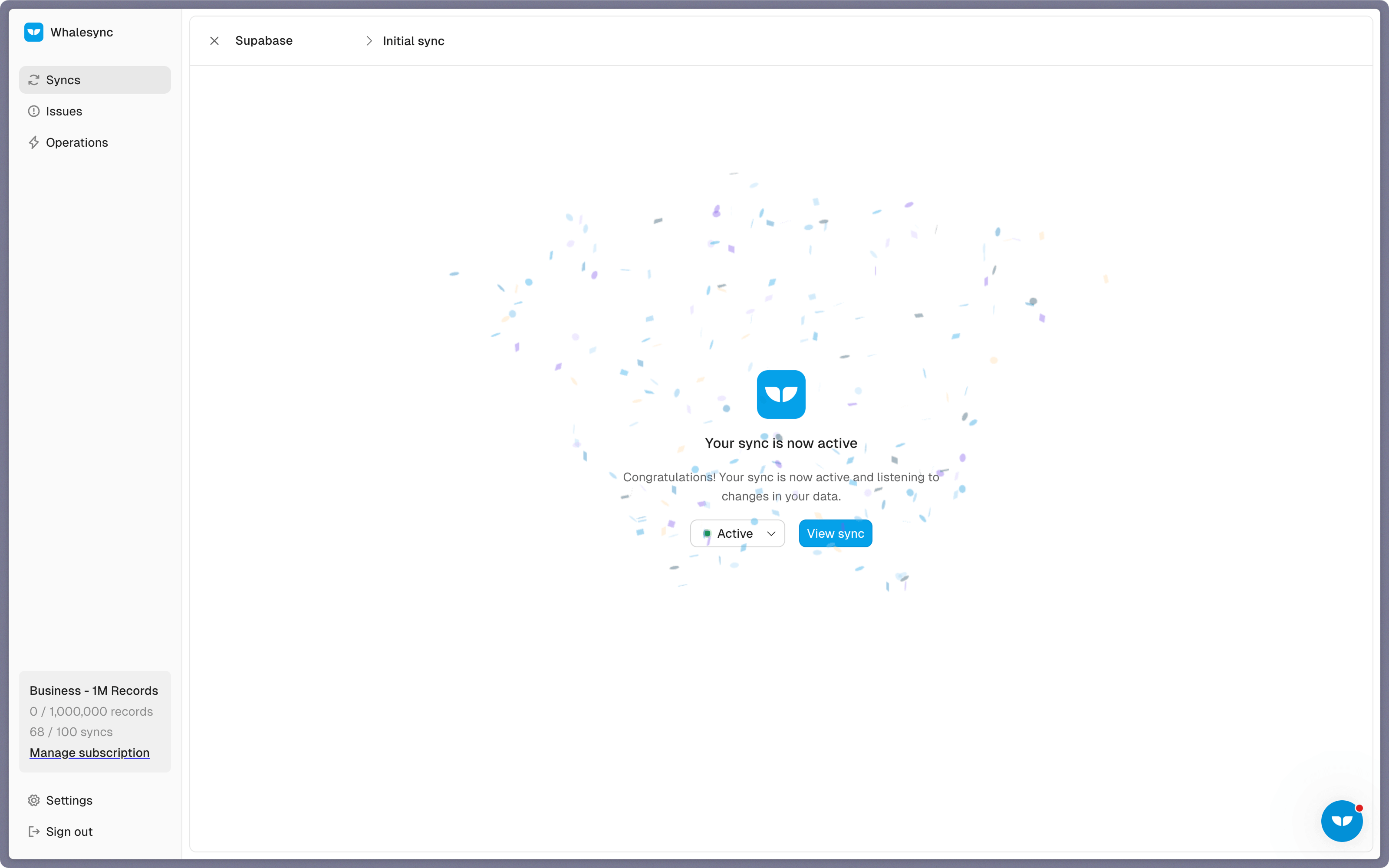Done! Supabase and PostgreSQL is synced 🤝