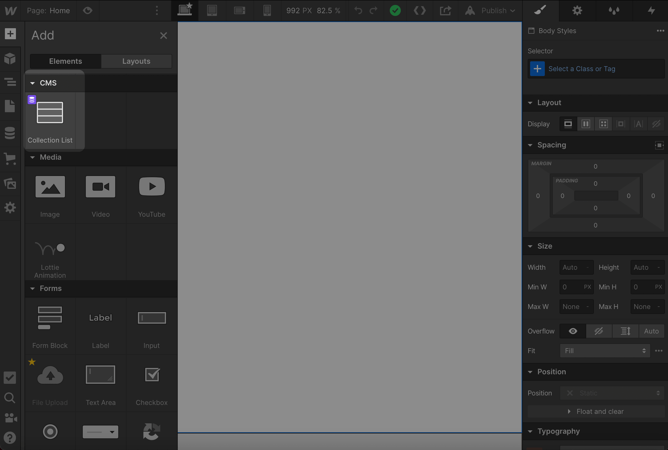 3. Populate page
