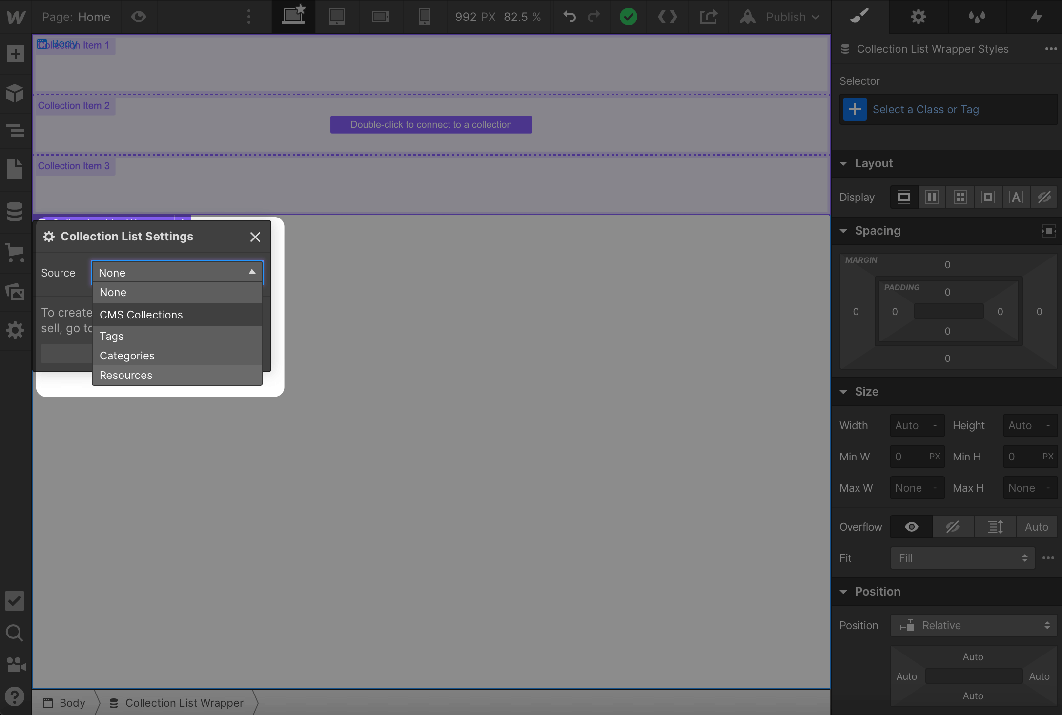 3. Populate page