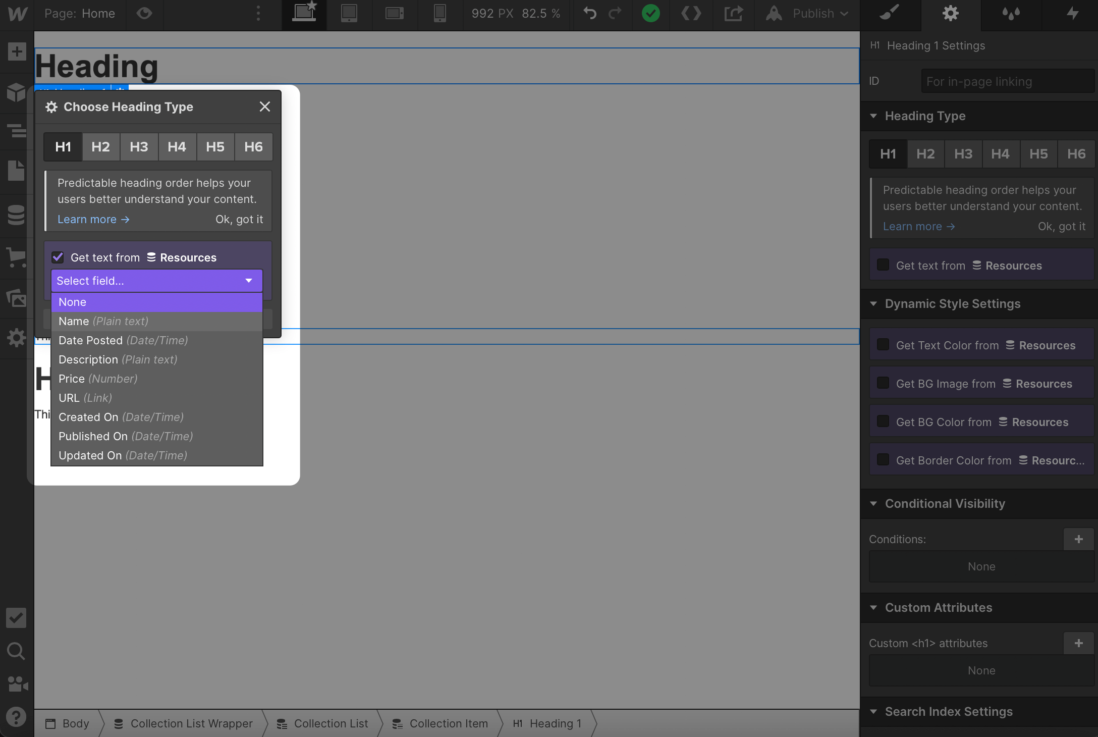 3. Populate page